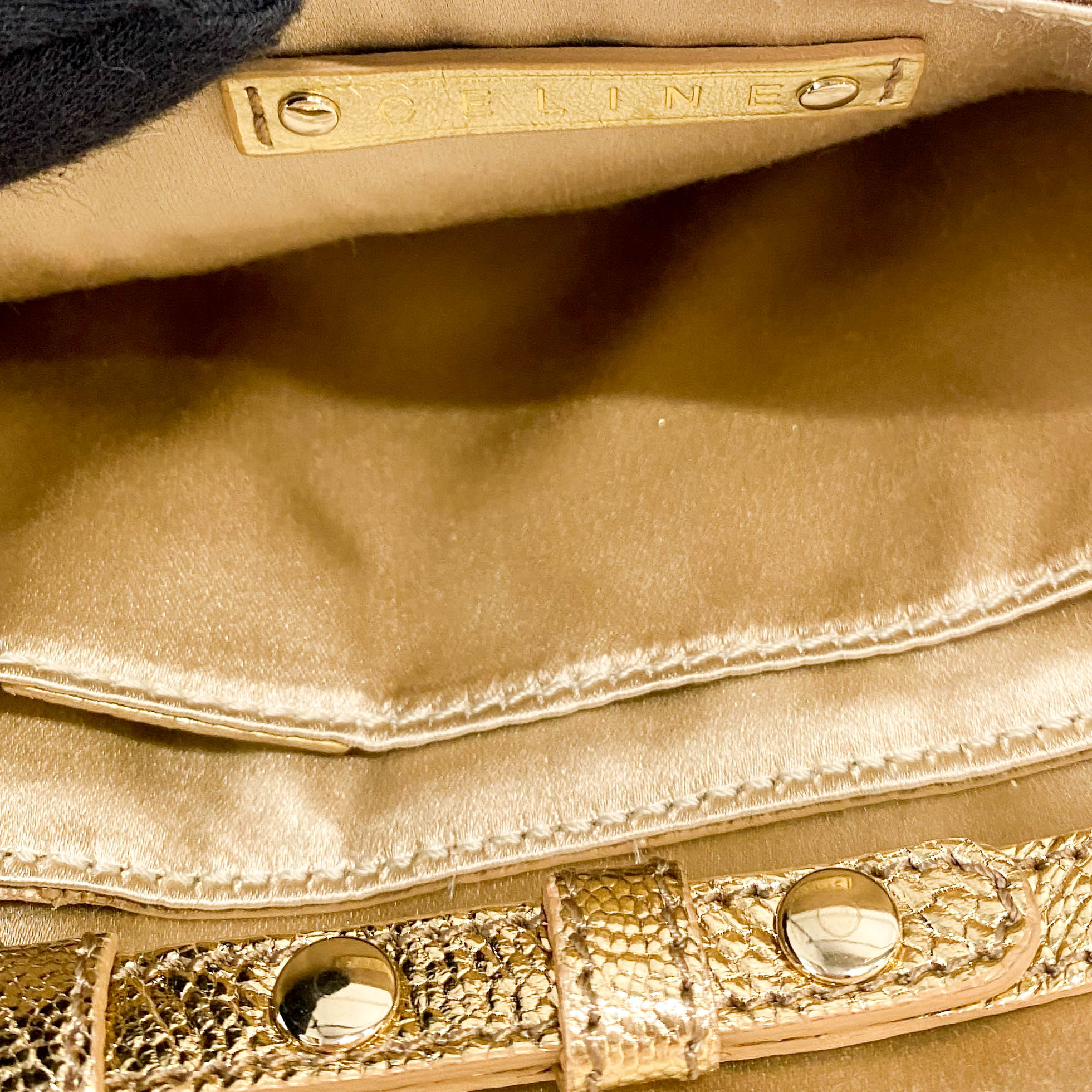 Gold Clutch Shoulder Bag