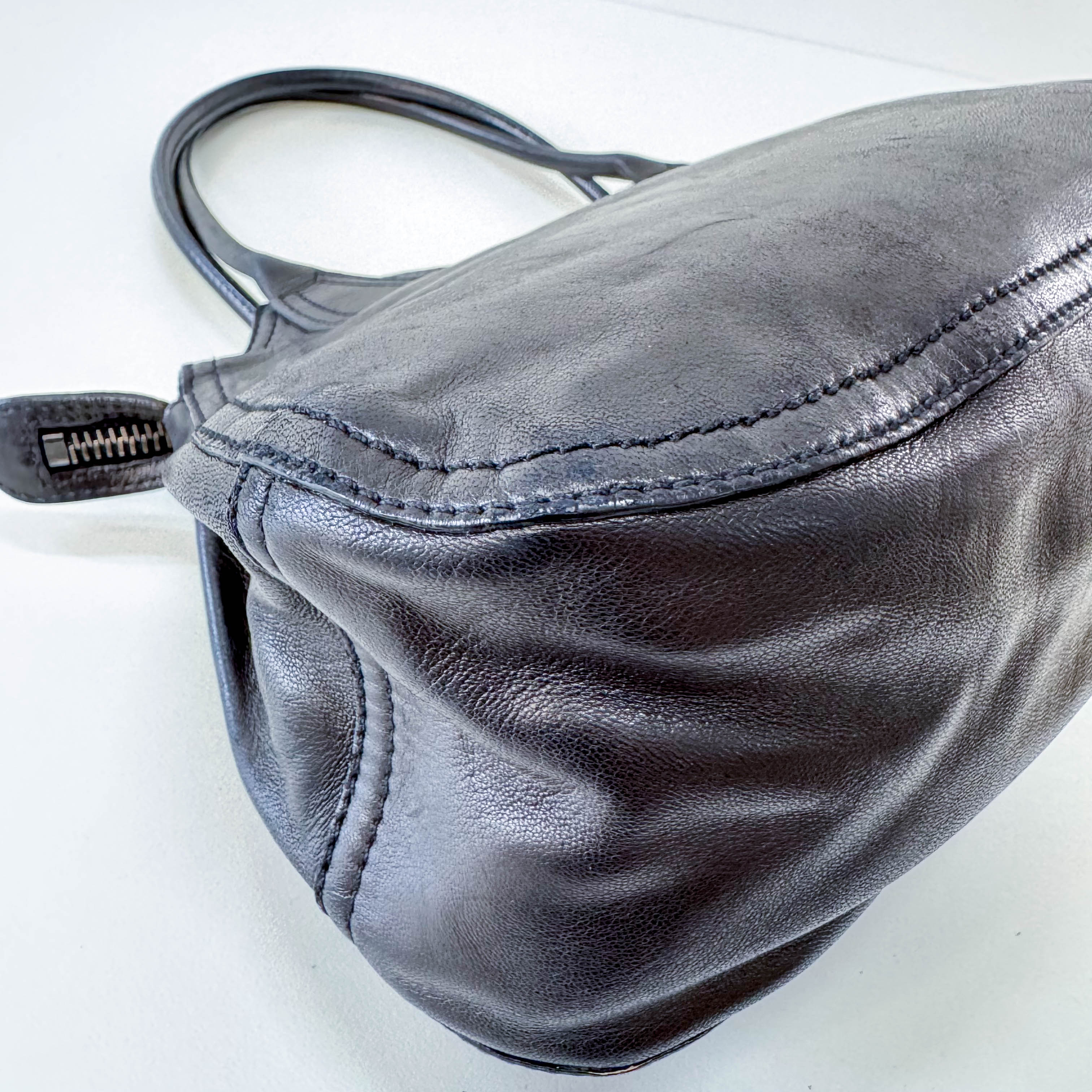 Black Leather Shoulder Bag