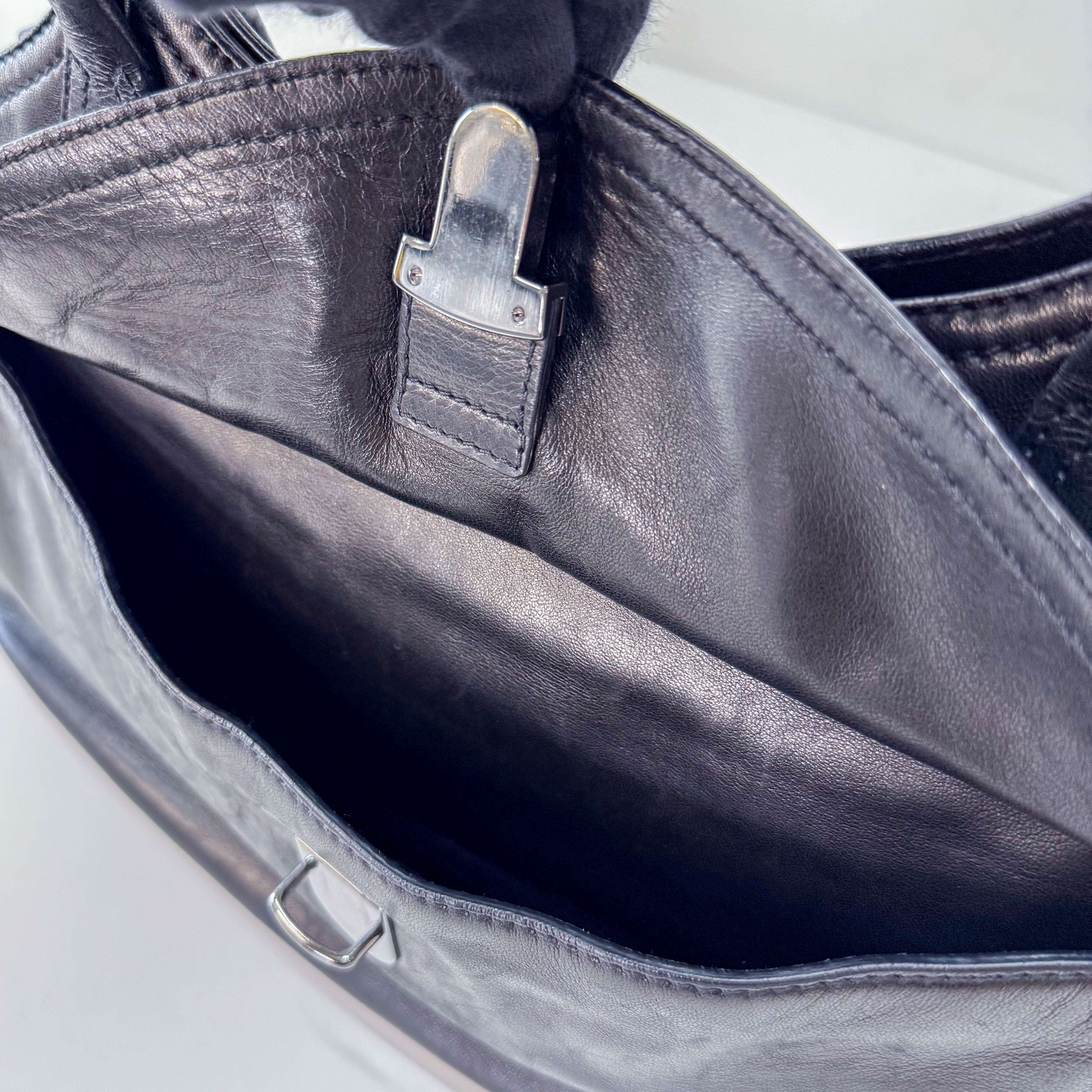 Black Leather Shoulder Bag