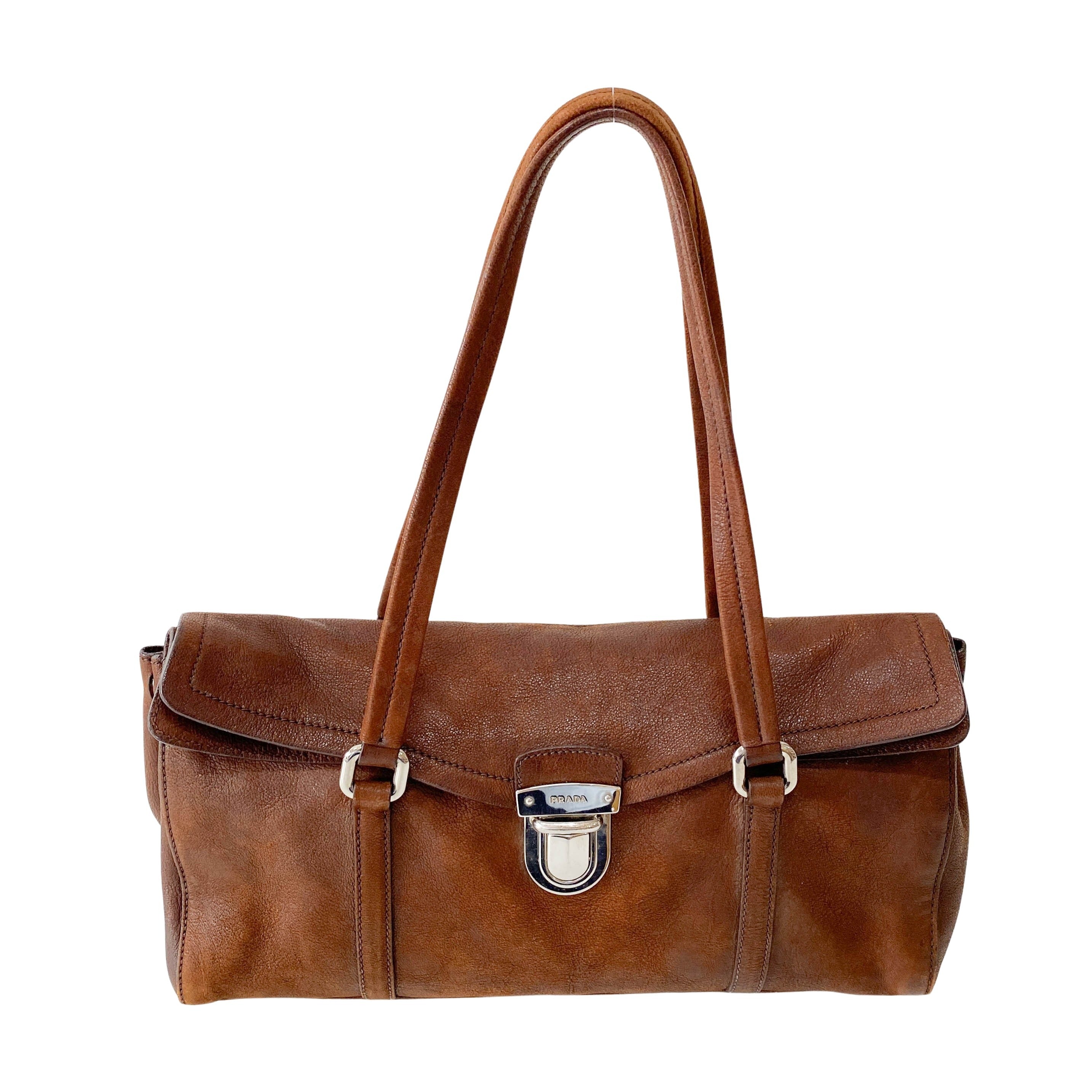 Brown Leather Shoulder Bag