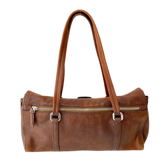 Brown Leather Shoulder Bag