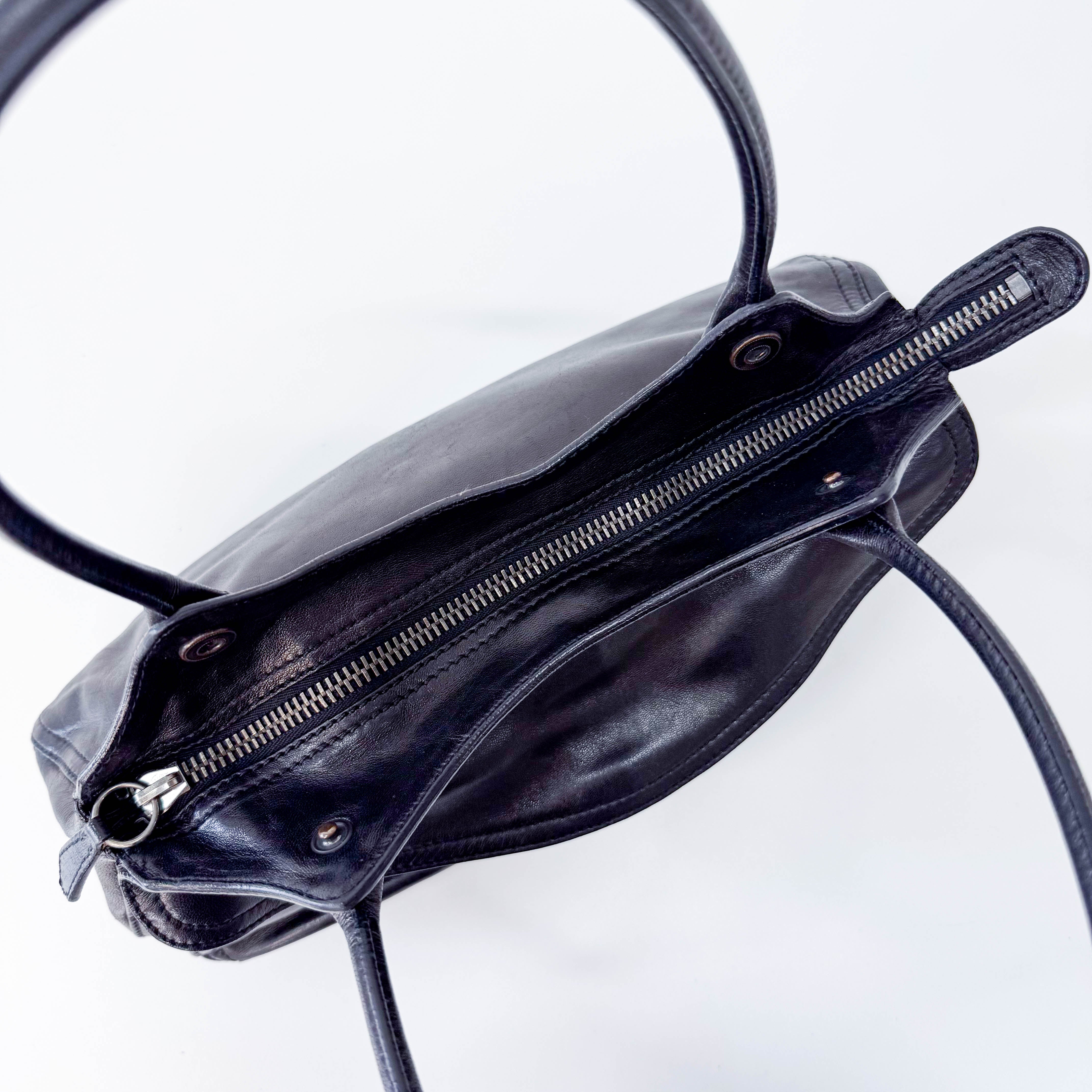 Black Leather Shoulder Bag