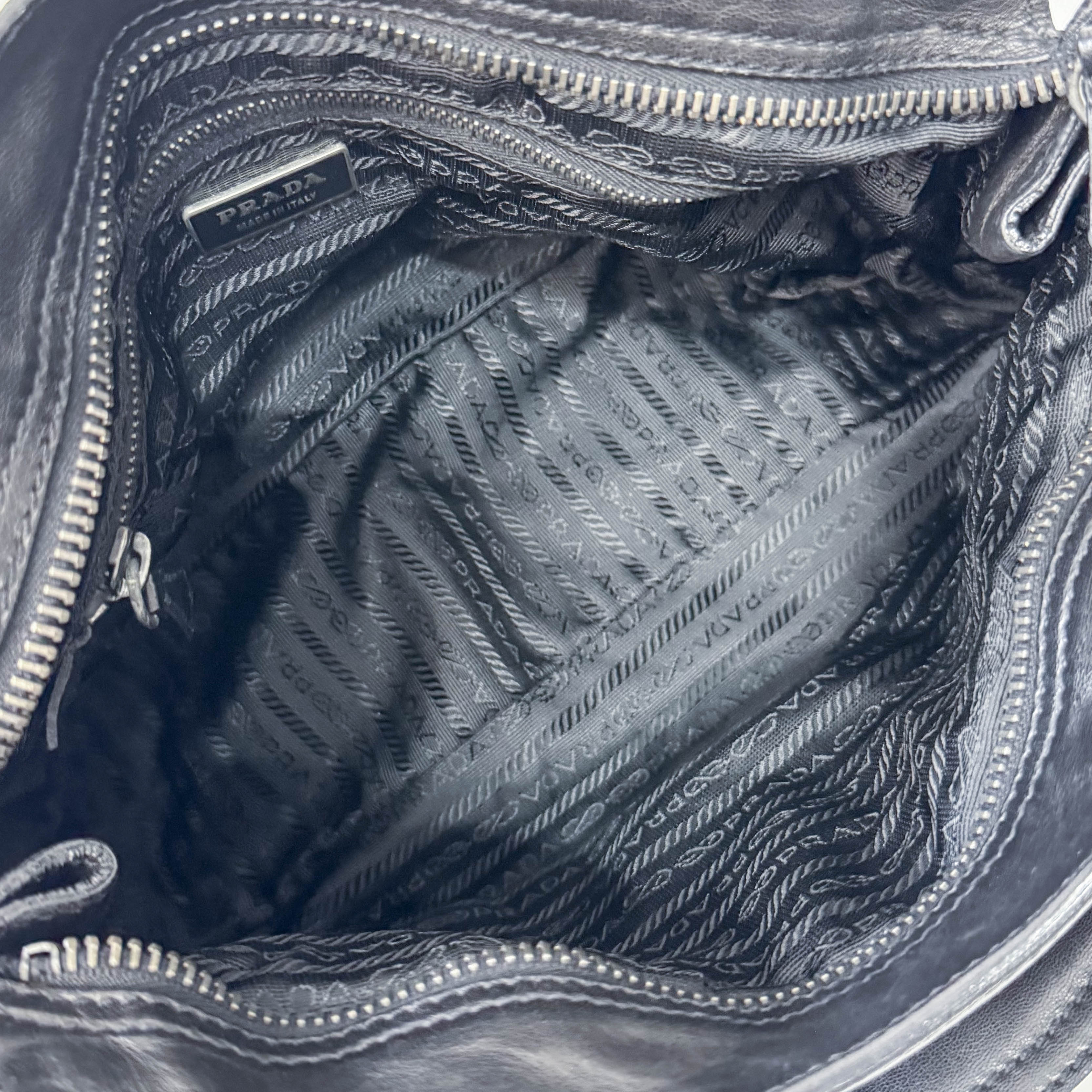 Black Leather Shoulder Bag