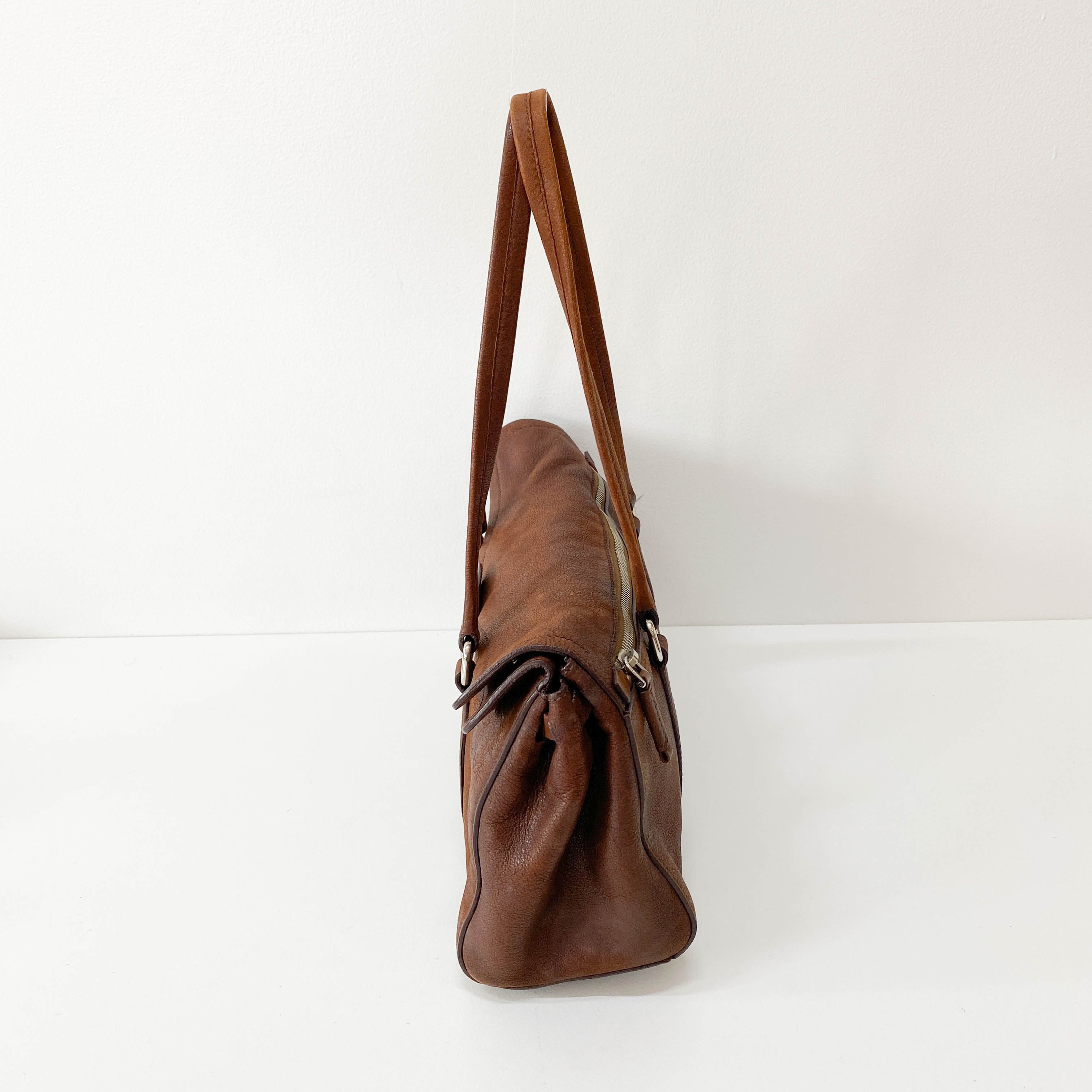 Brown Leather Shoulder Bag