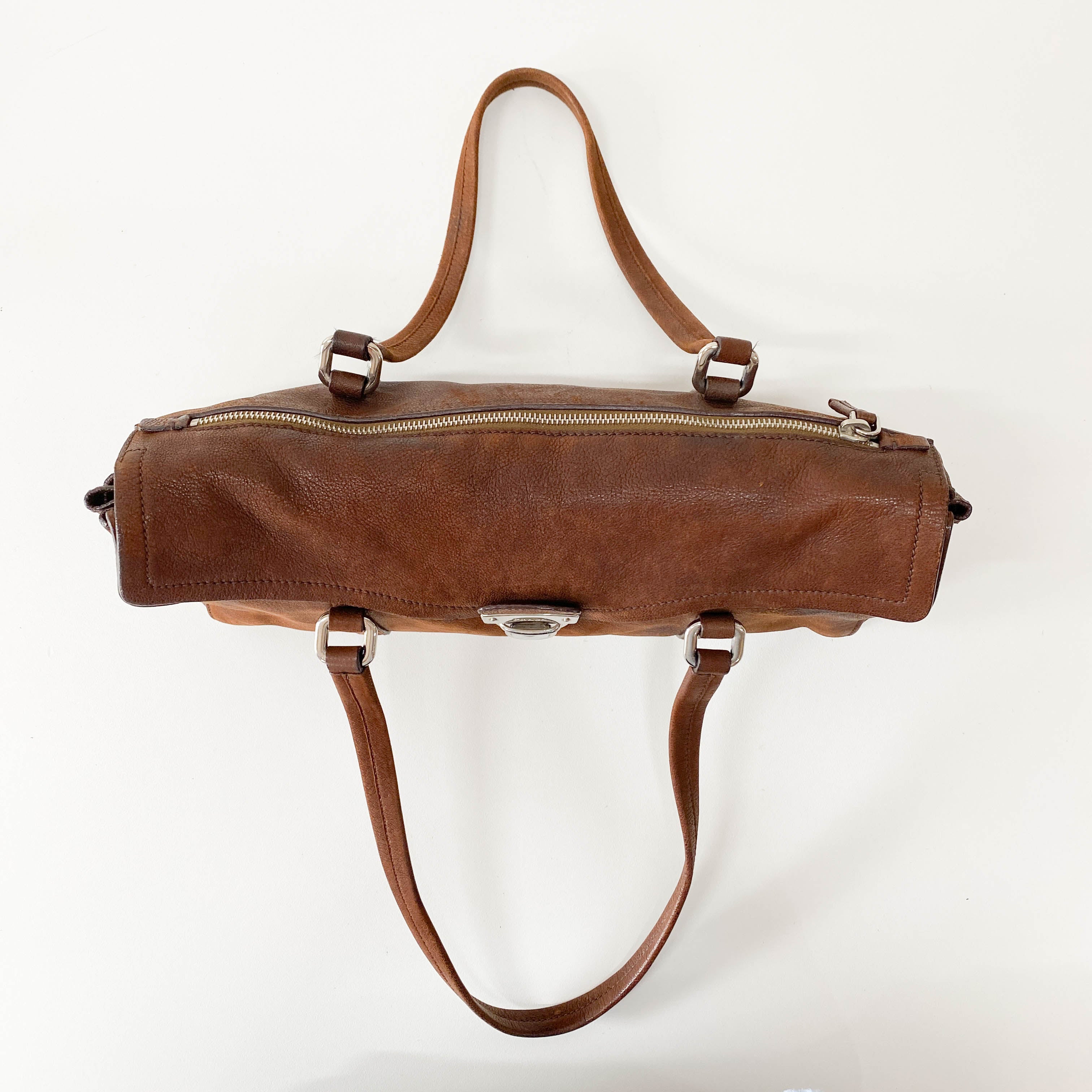 Brown Leather Shoulder Bag