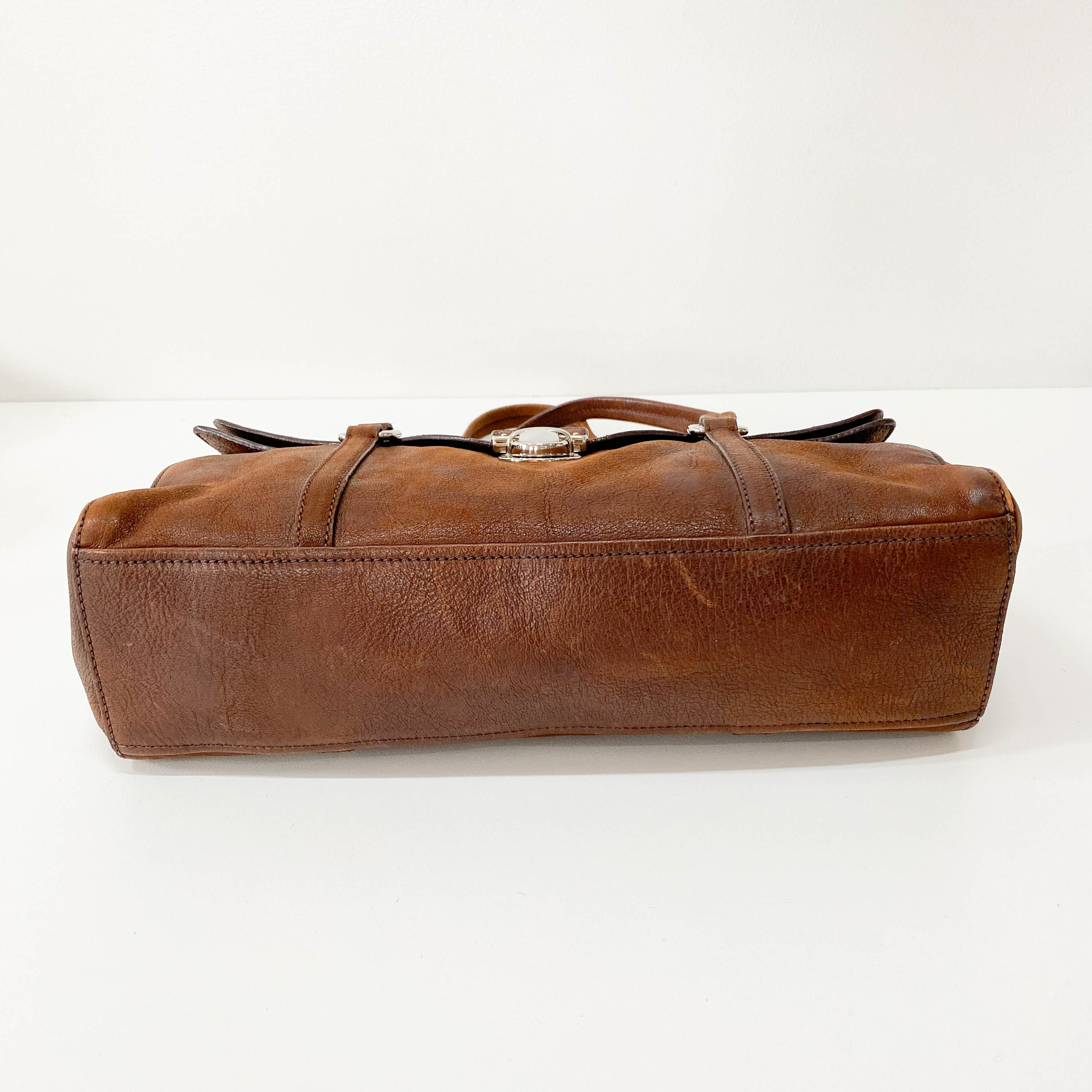 Brown Leather Shoulder Bag