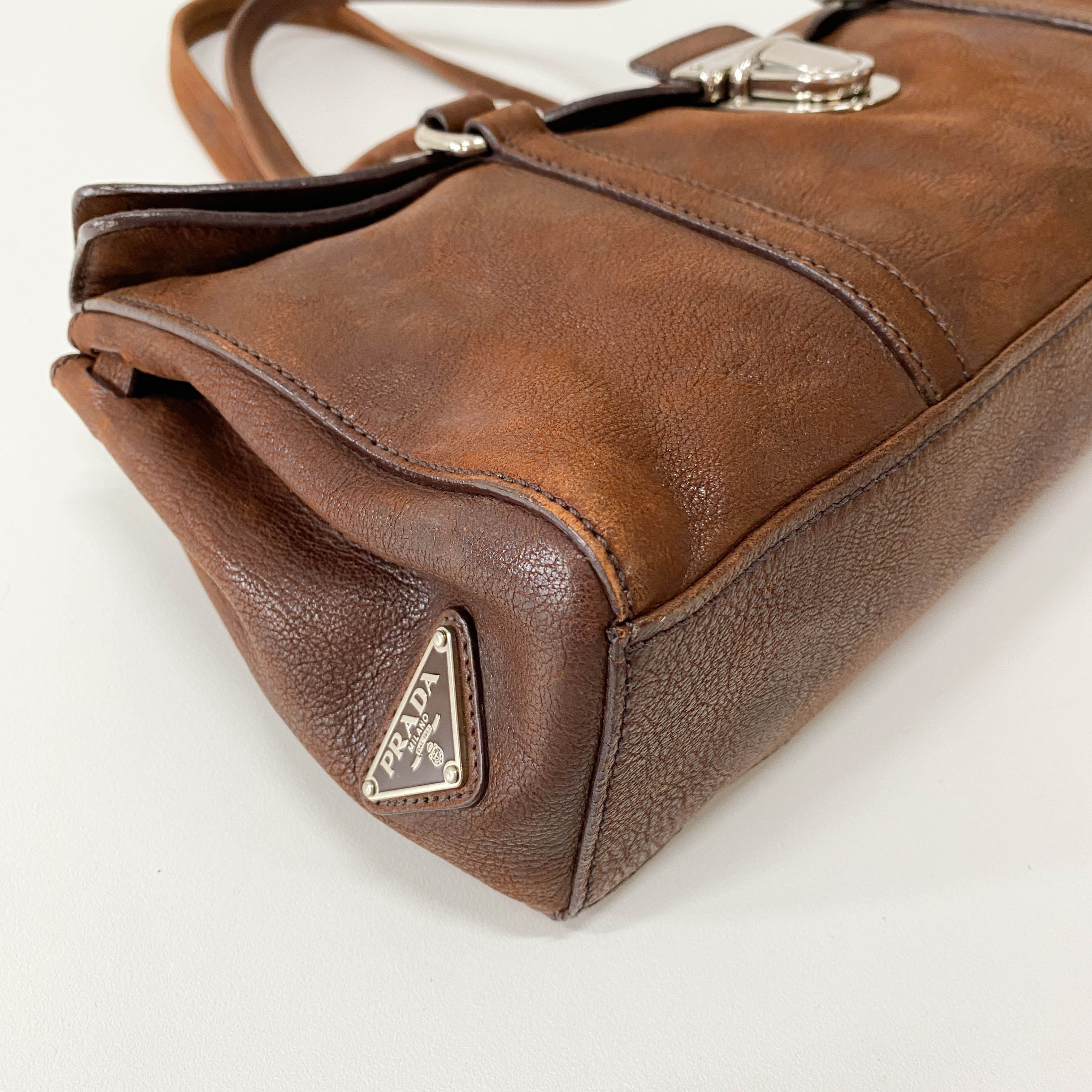 Brown Leather Shoulder Bag