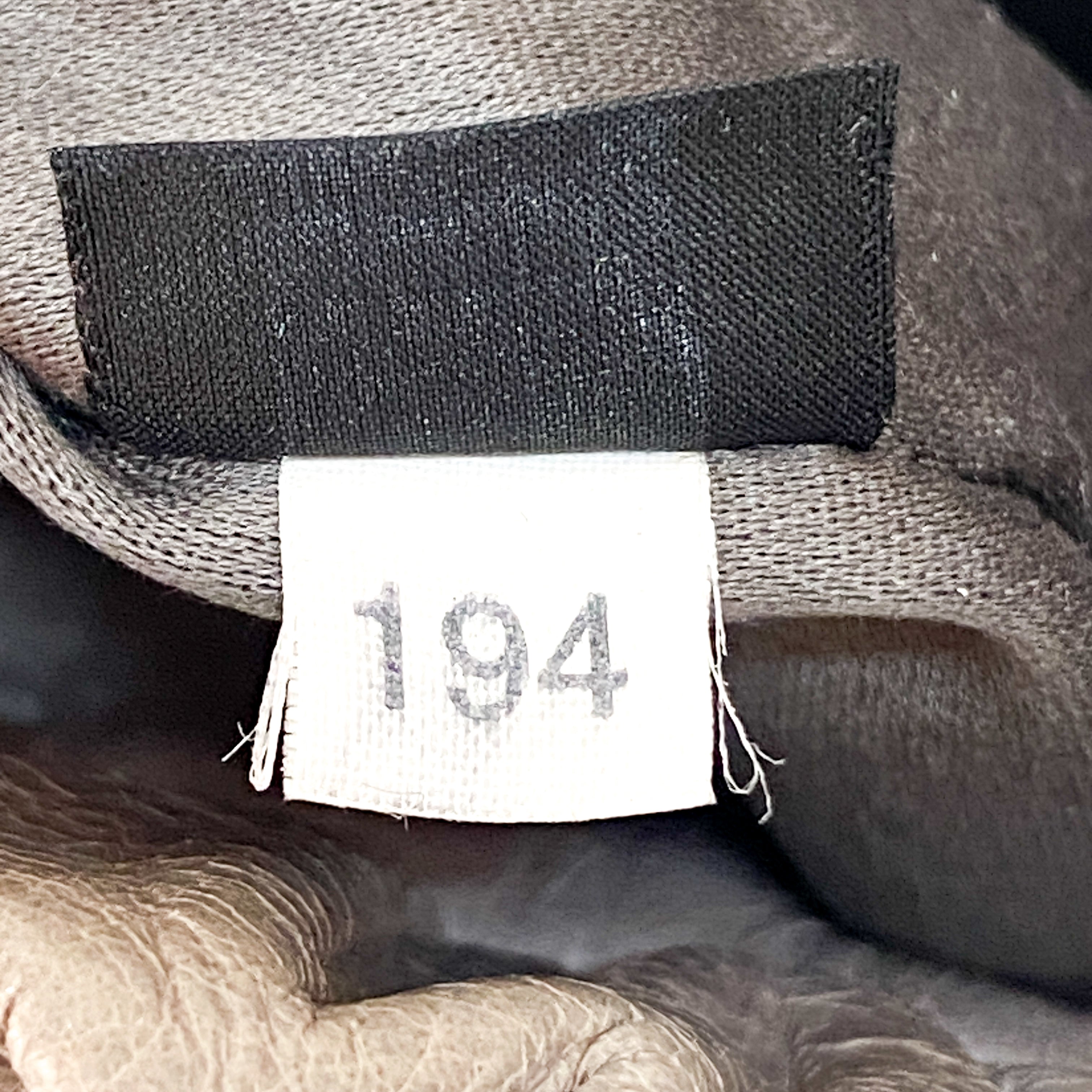 Vitello Grey Calfskin Leather Two Way Bag