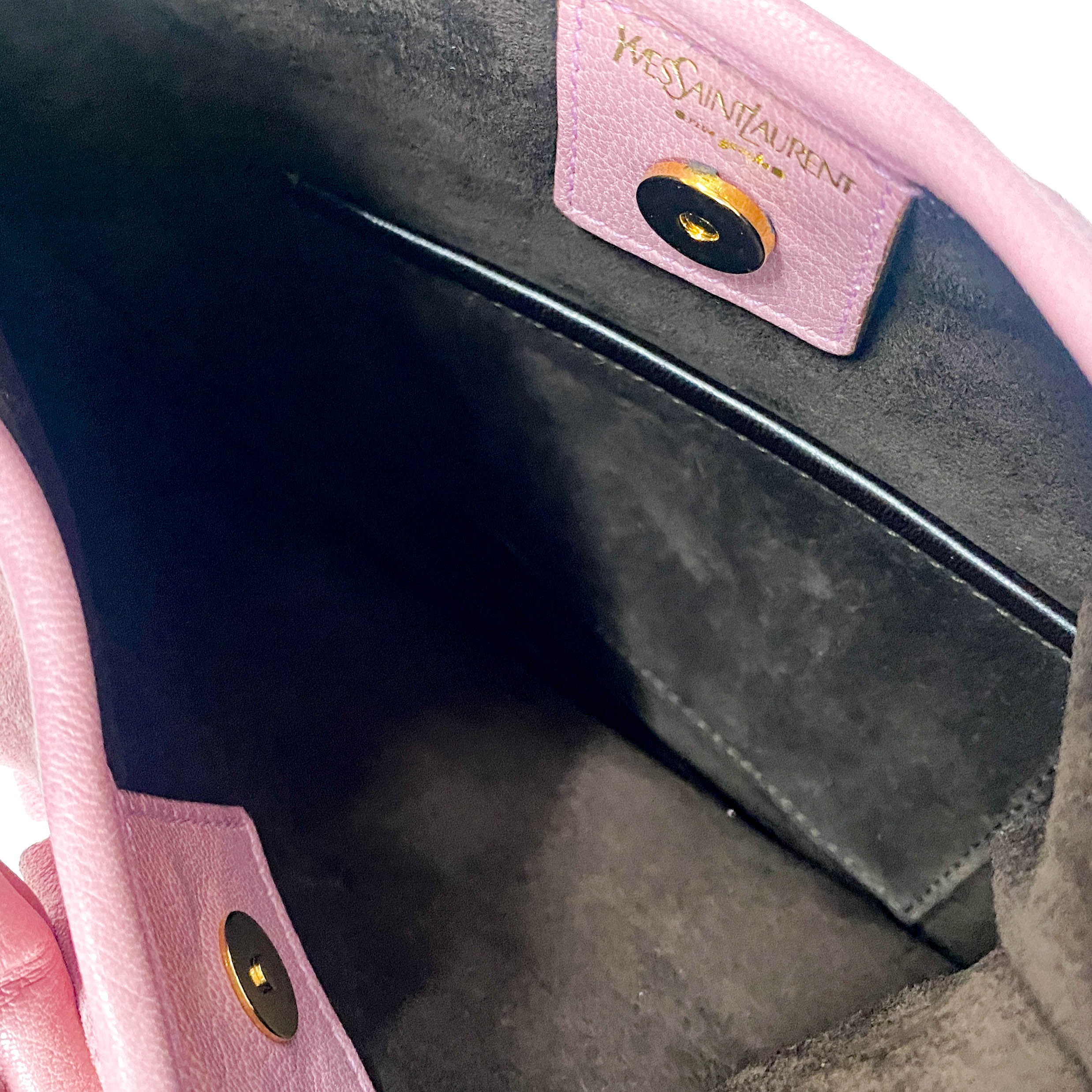 Saint Tropez Rosé Pink Suede Handle Bag