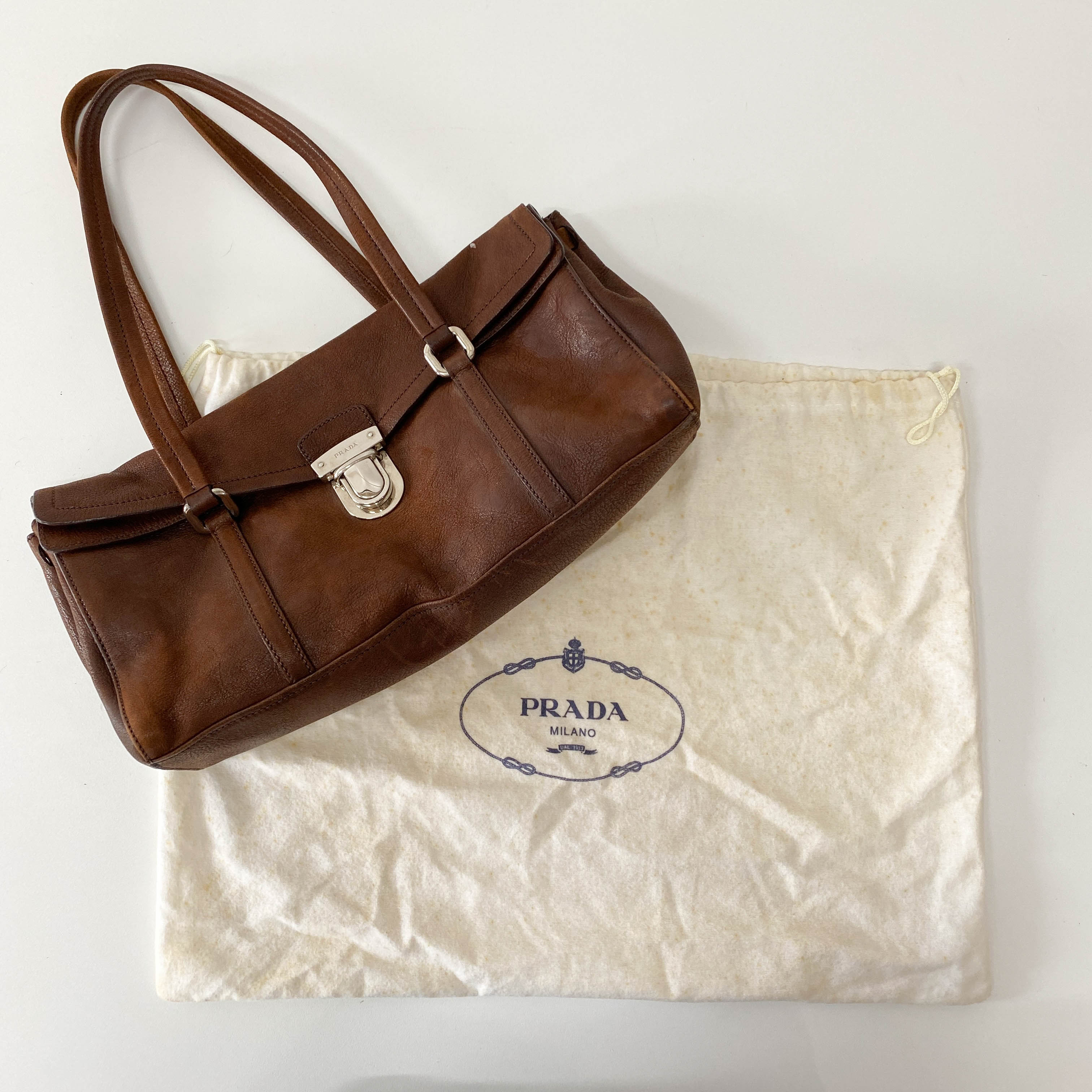 Brown Leather Shoulder Bag