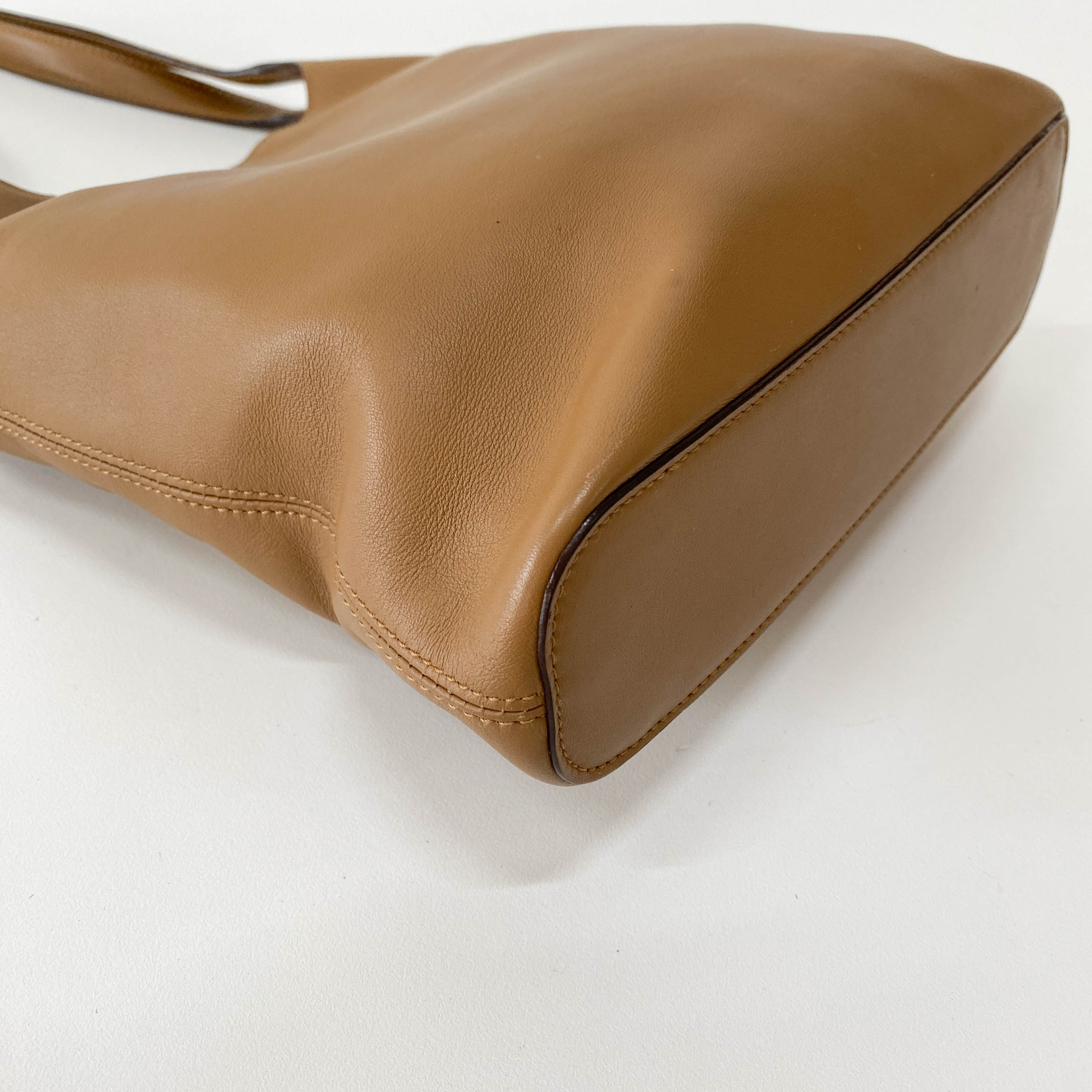 Brown Leather Hobo Shoulder Bag