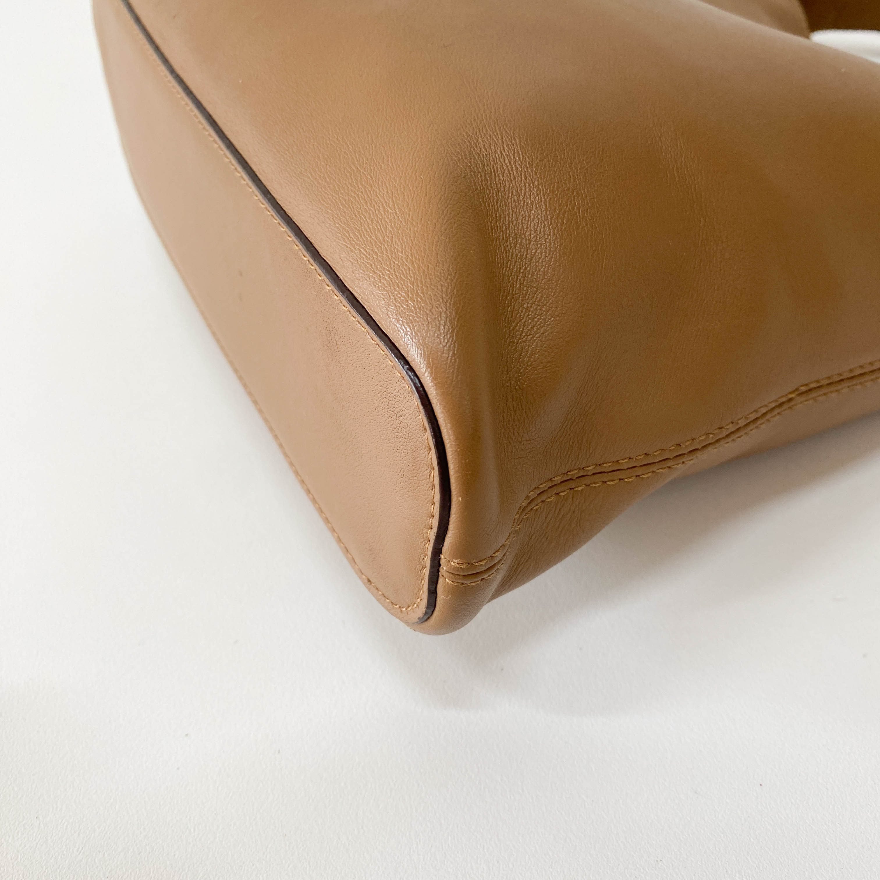 Brown Leather Hobo Shoulder Bag