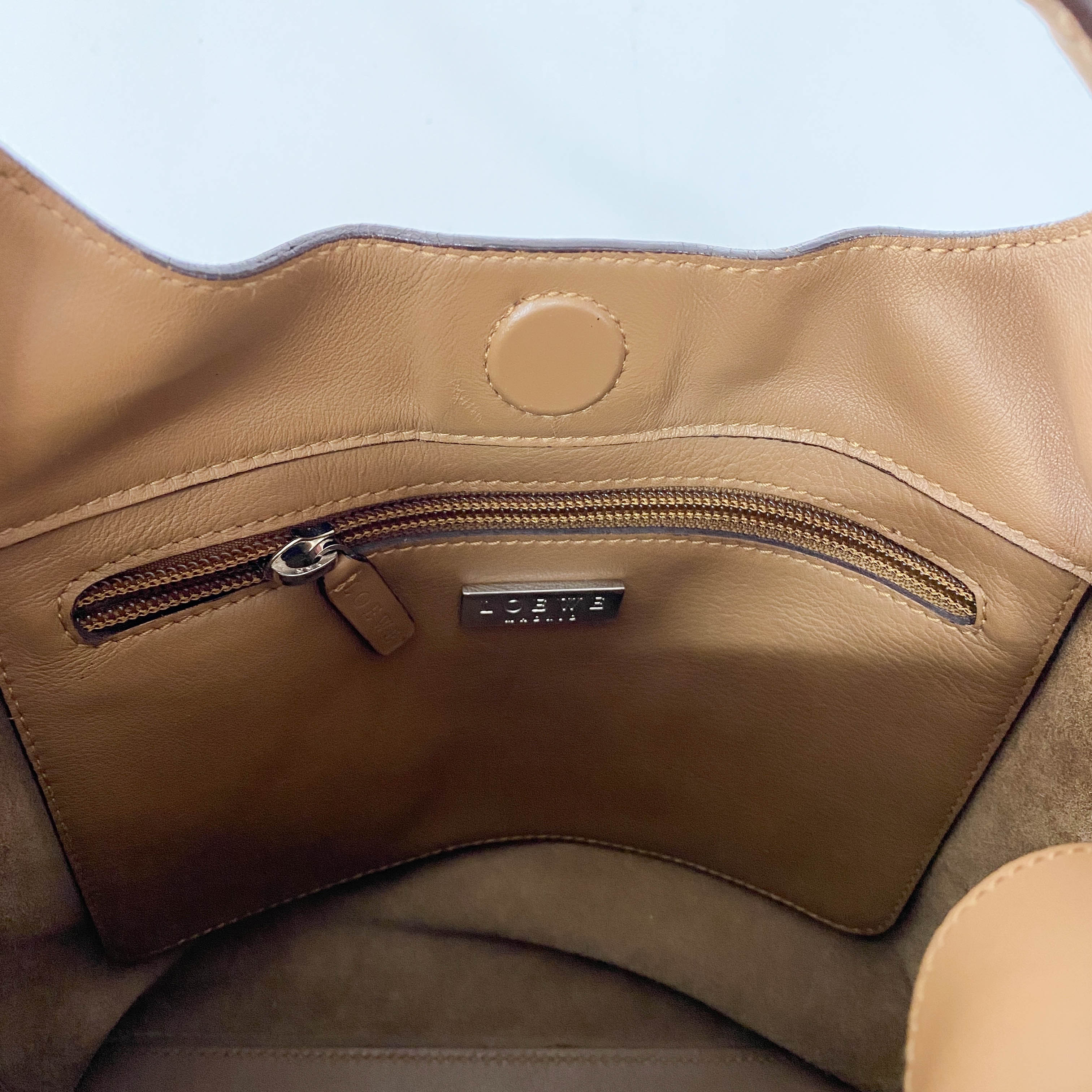 Brown Leather Hobo Shoulder Bag