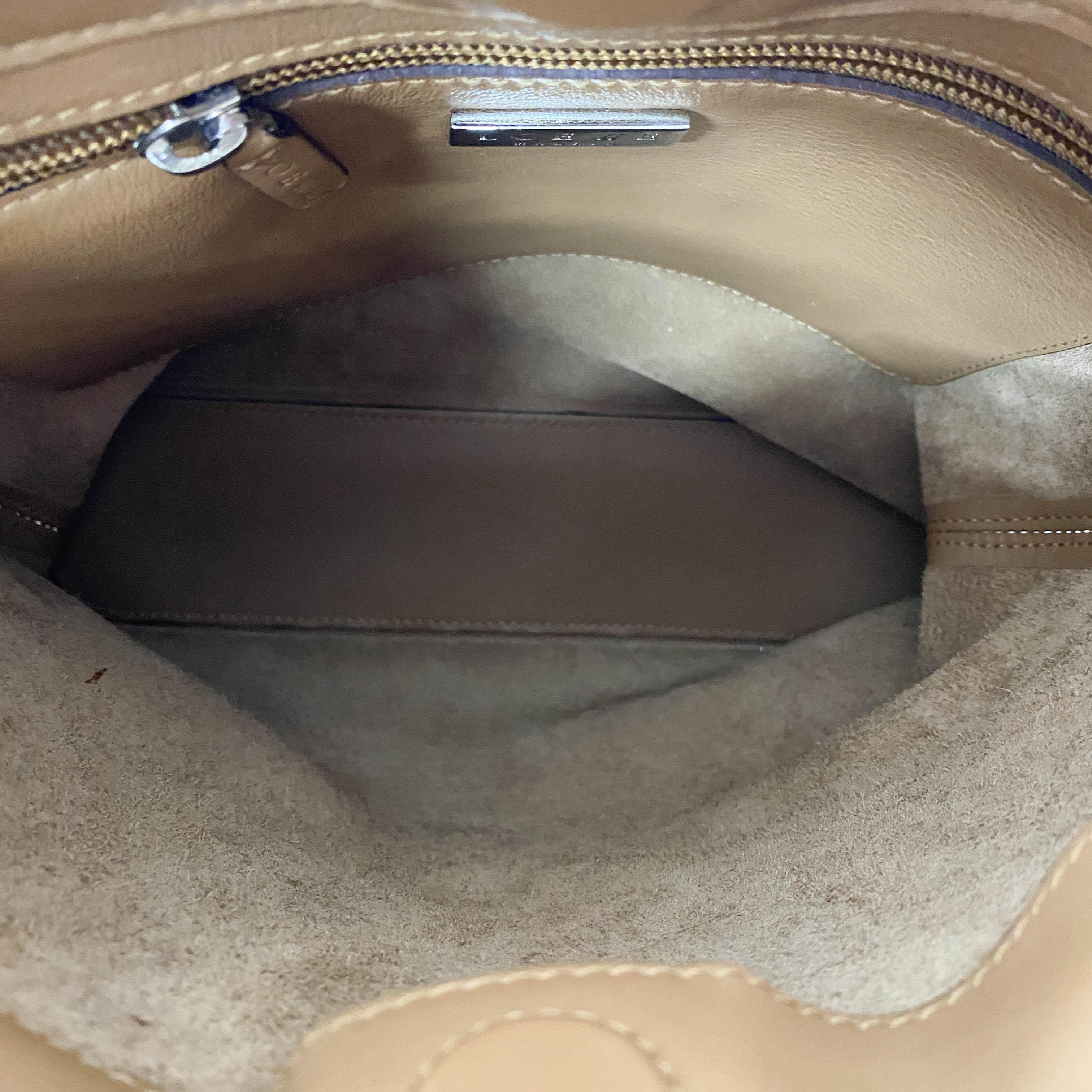 Brown Leather Hobo Shoulder Bag