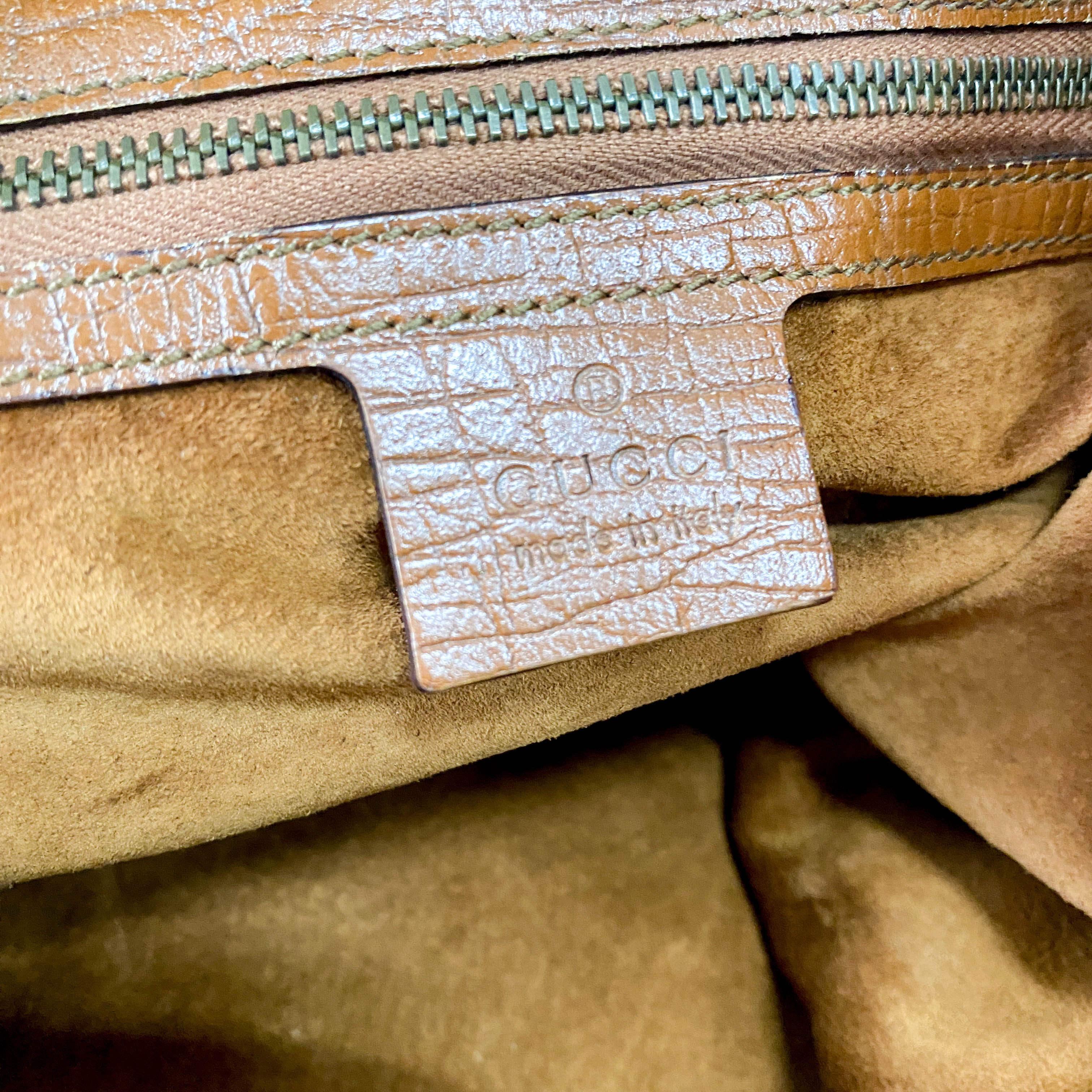 Caramel Brown Horsebit Shoulder Bag