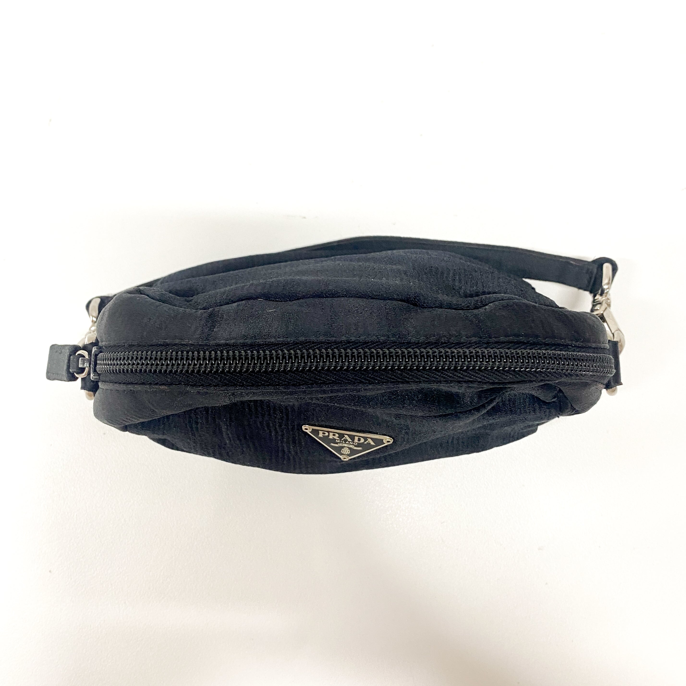 Mini Black Velvet Handbag