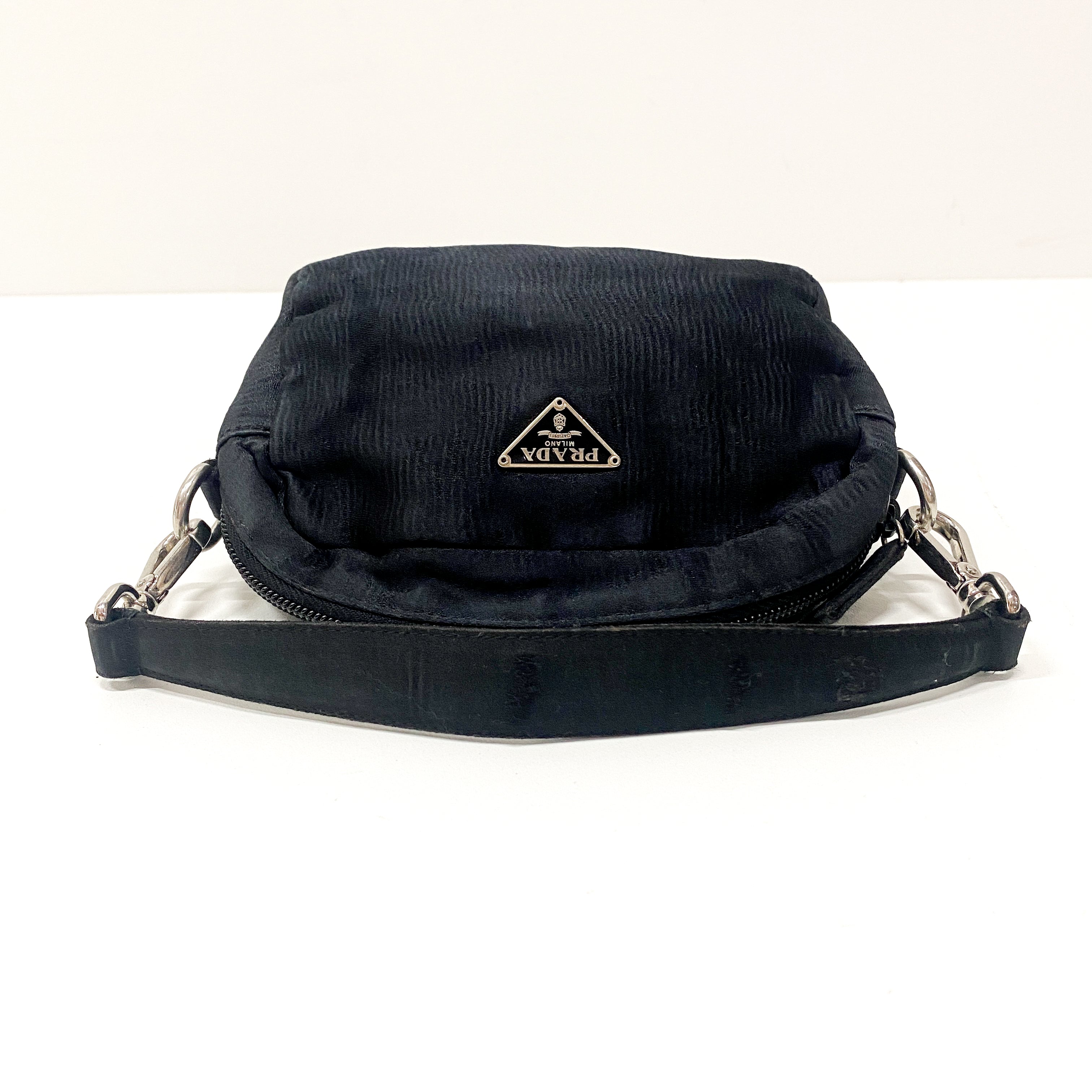 Mini Black Velvet Handbag