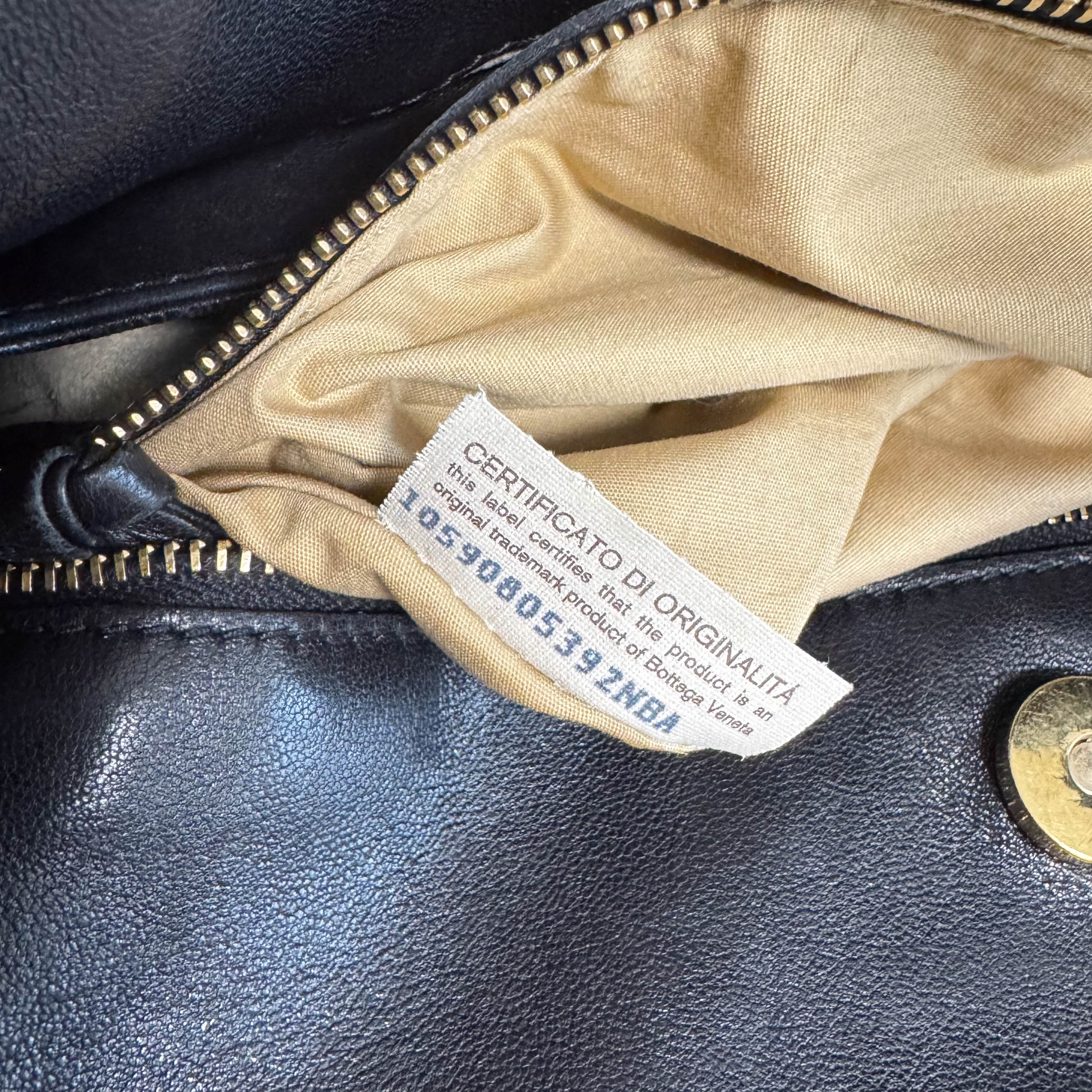 Intrecciato Brown Leather Hobo Shoulder Bag