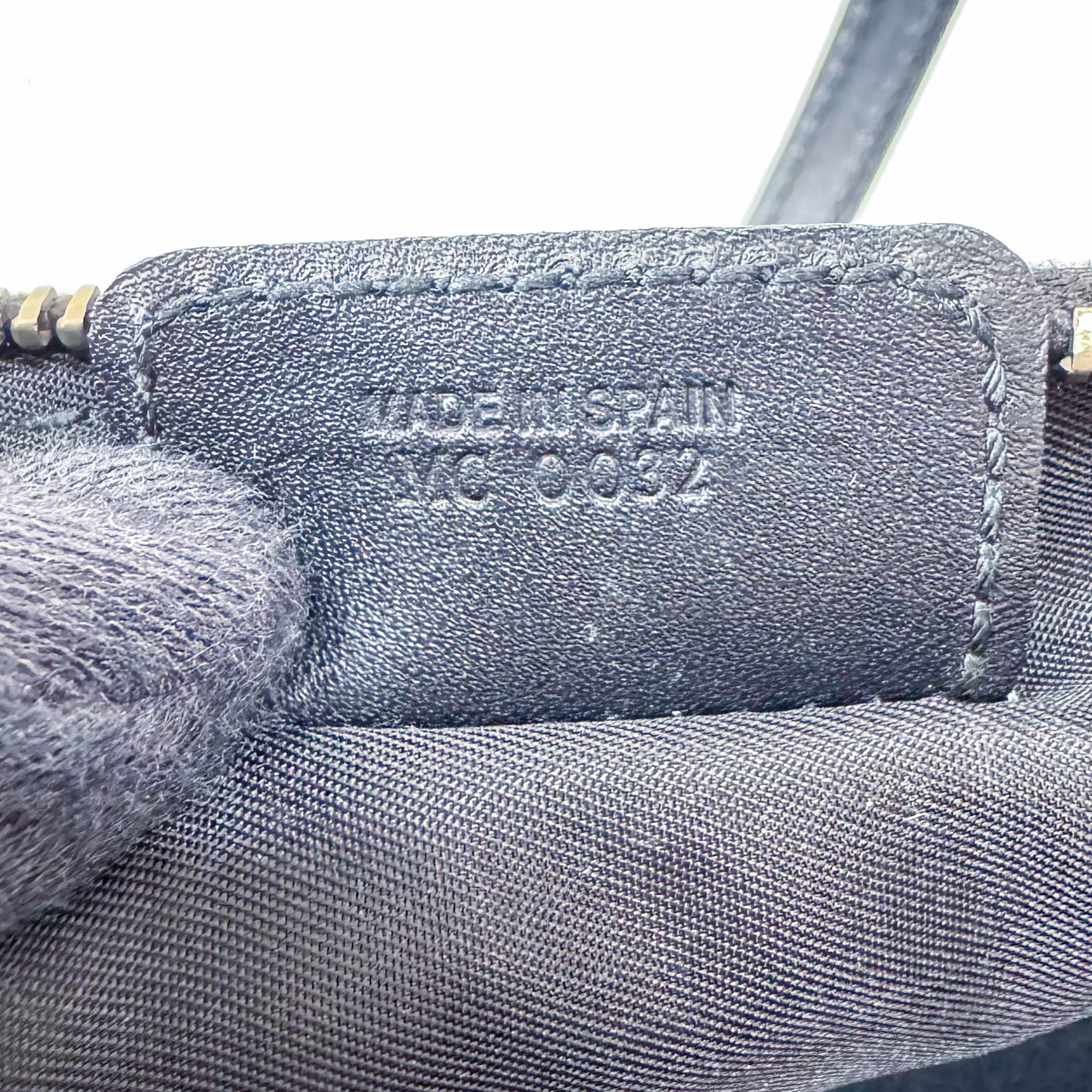 Trotter Saddle Mini Navy Oblique Tweed Shoulder Bag