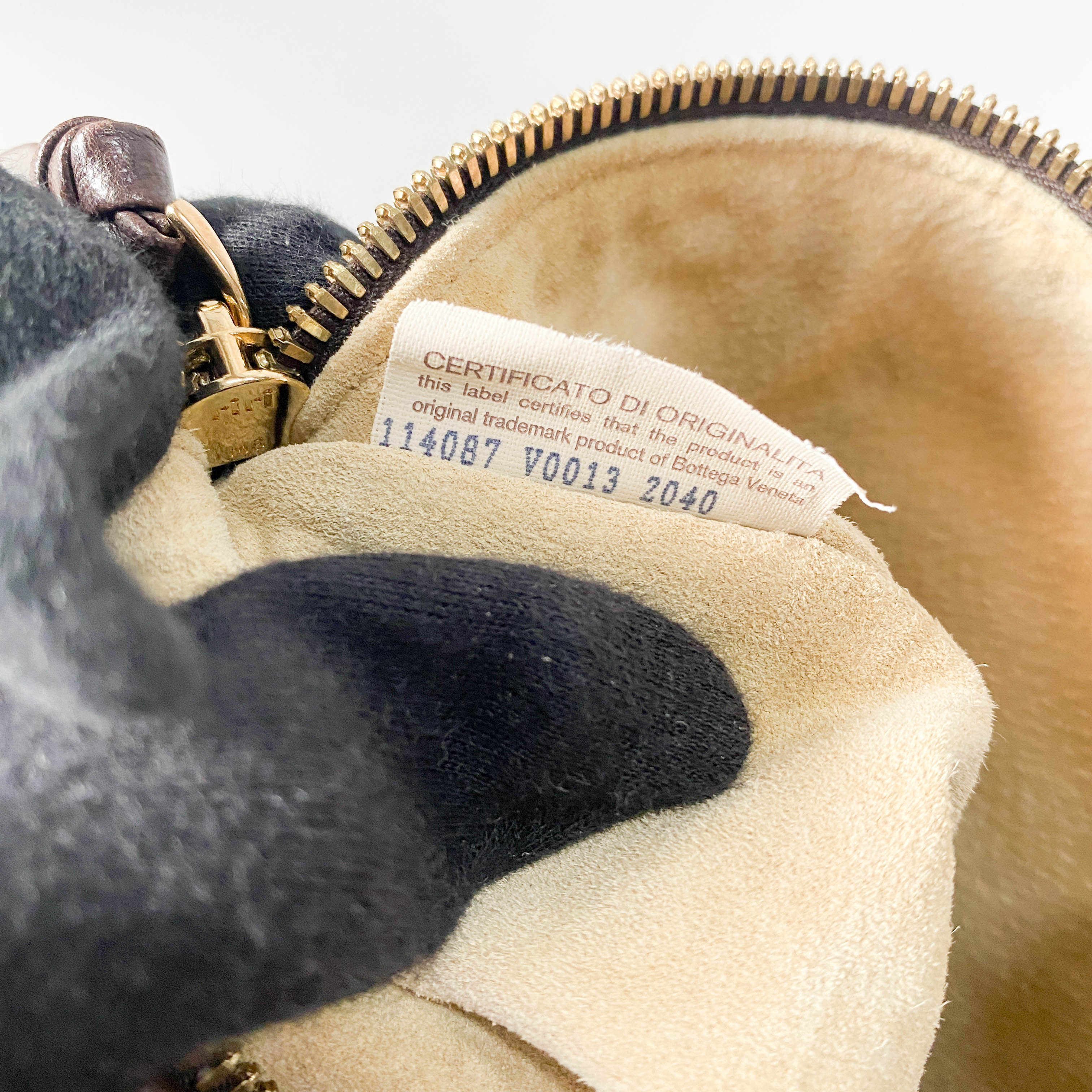 Intrecciato Brown Leather Handbag