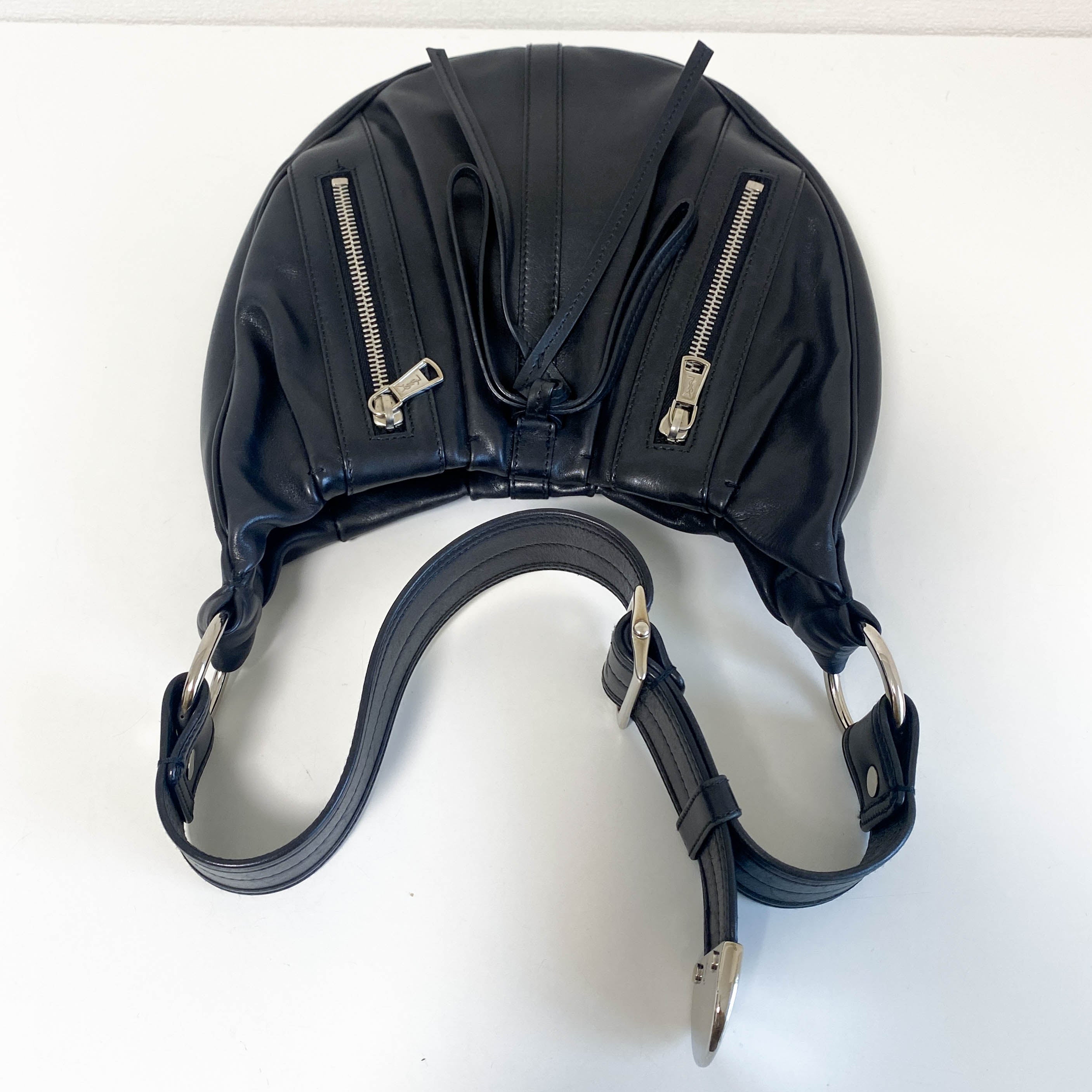 YSL Archive Black Leather Shoulder Bag