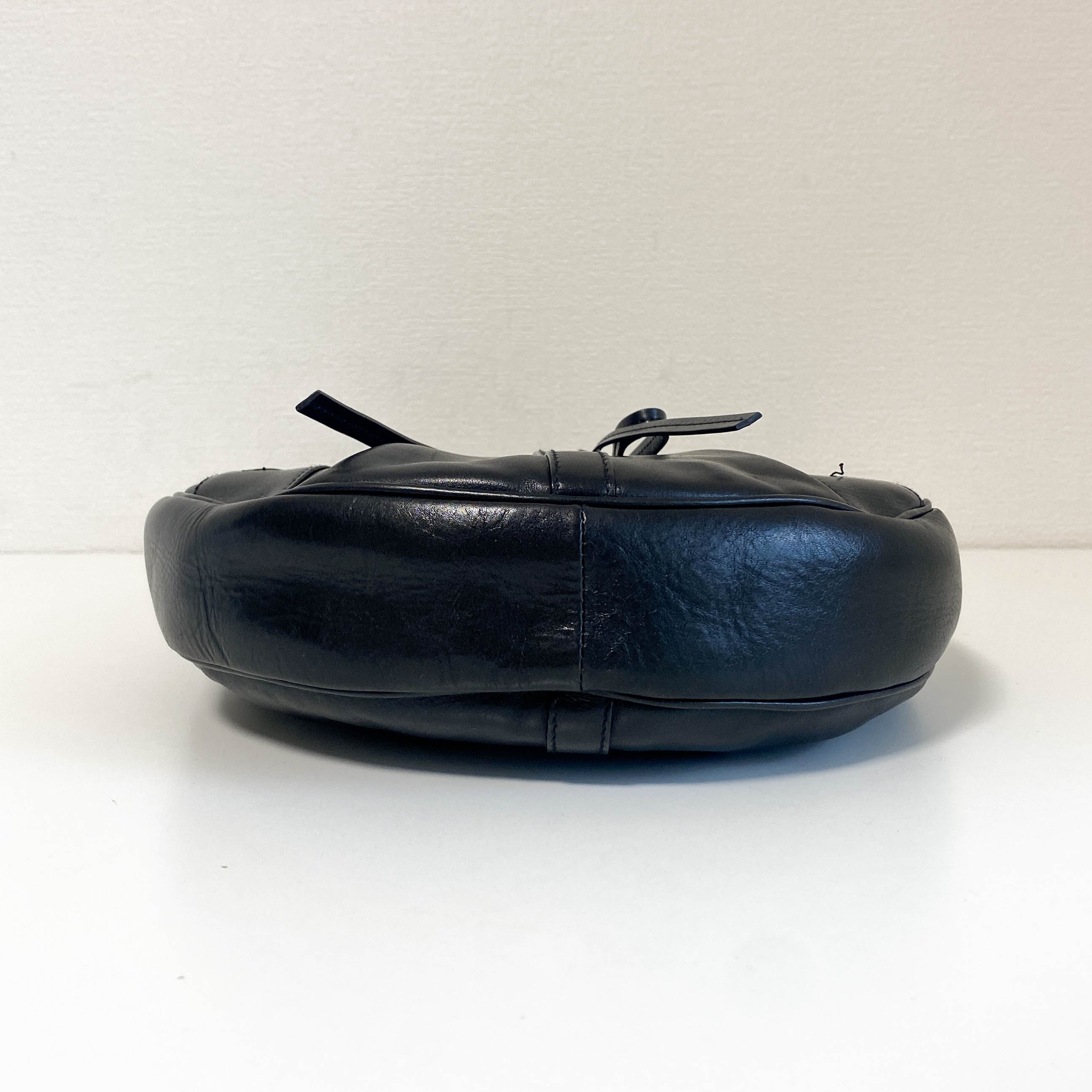 YSL Archive Black Leather Shoulder Bag