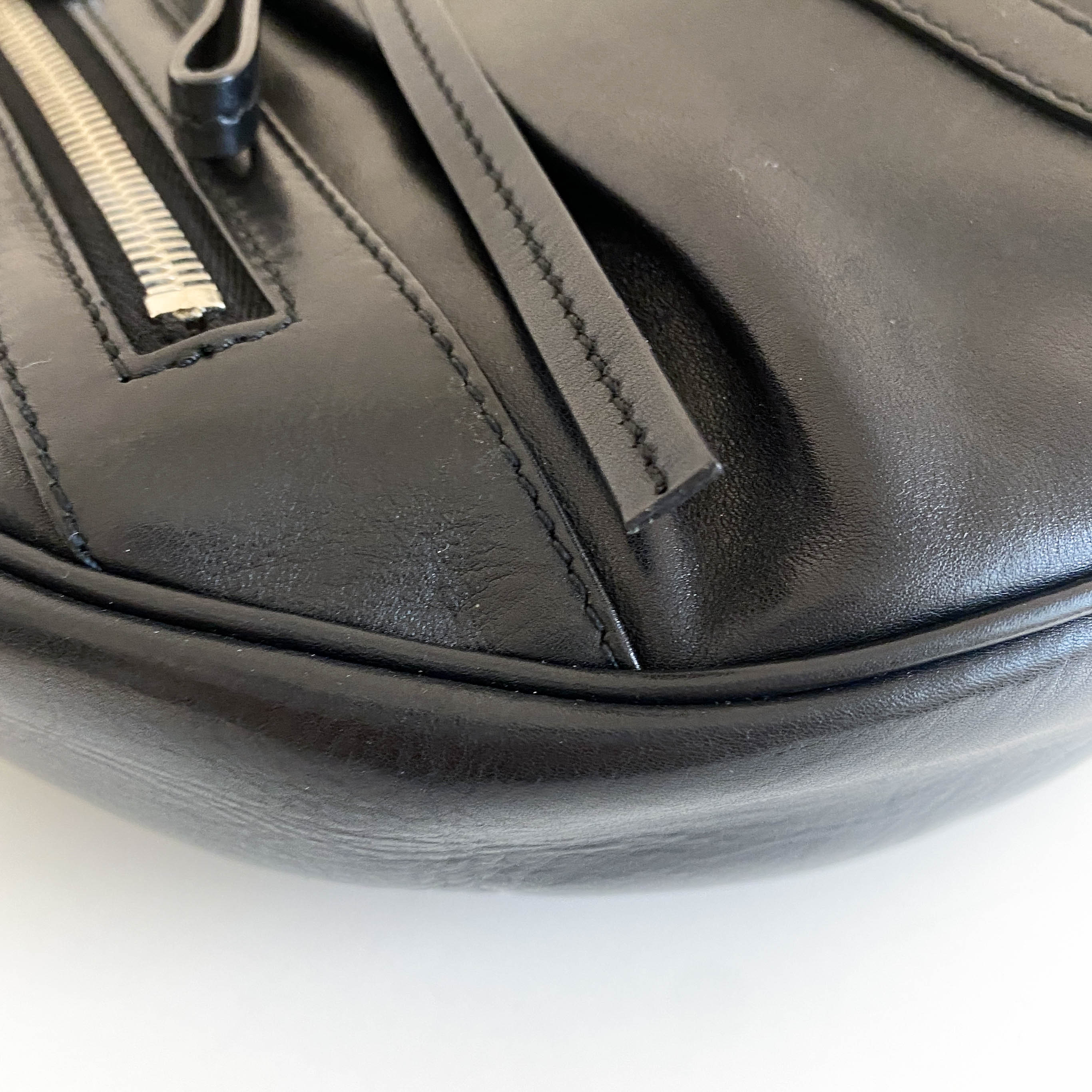 YSL Archive Black Leather Shoulder Bag