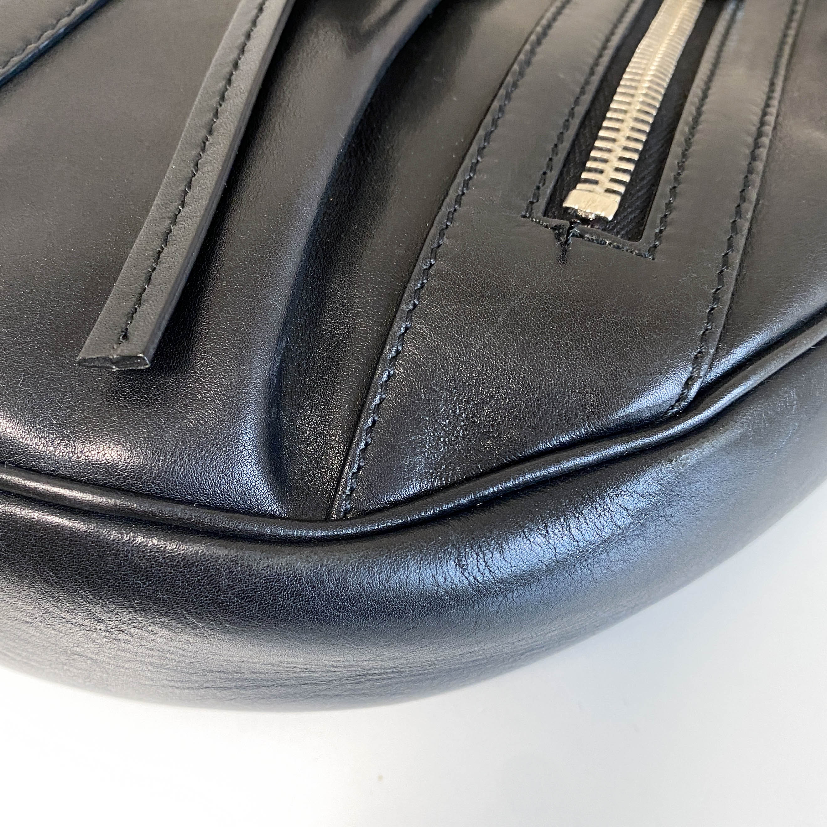 YSL Archive Black Leather Shoulder Bag