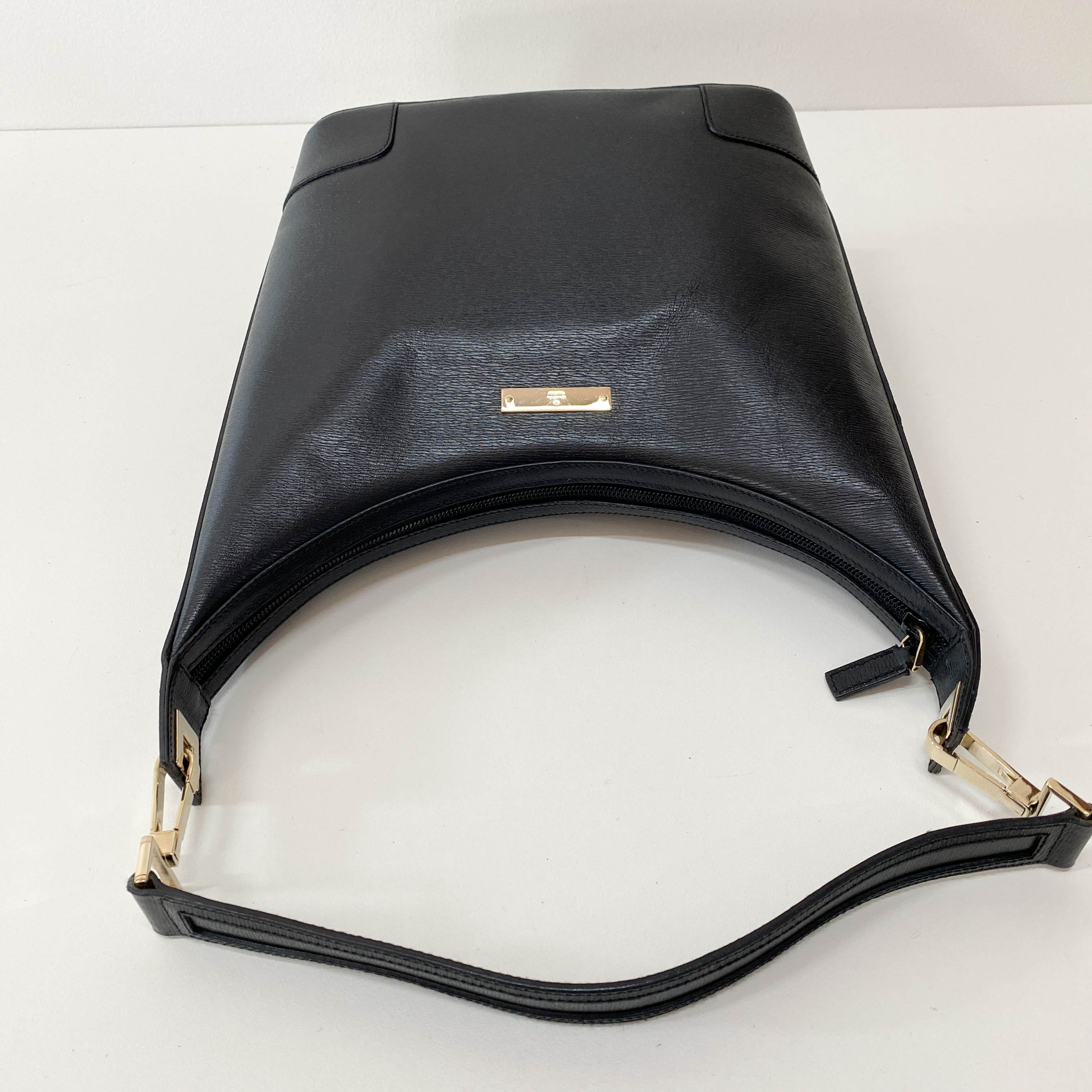 Black Leather Shoulder Bag