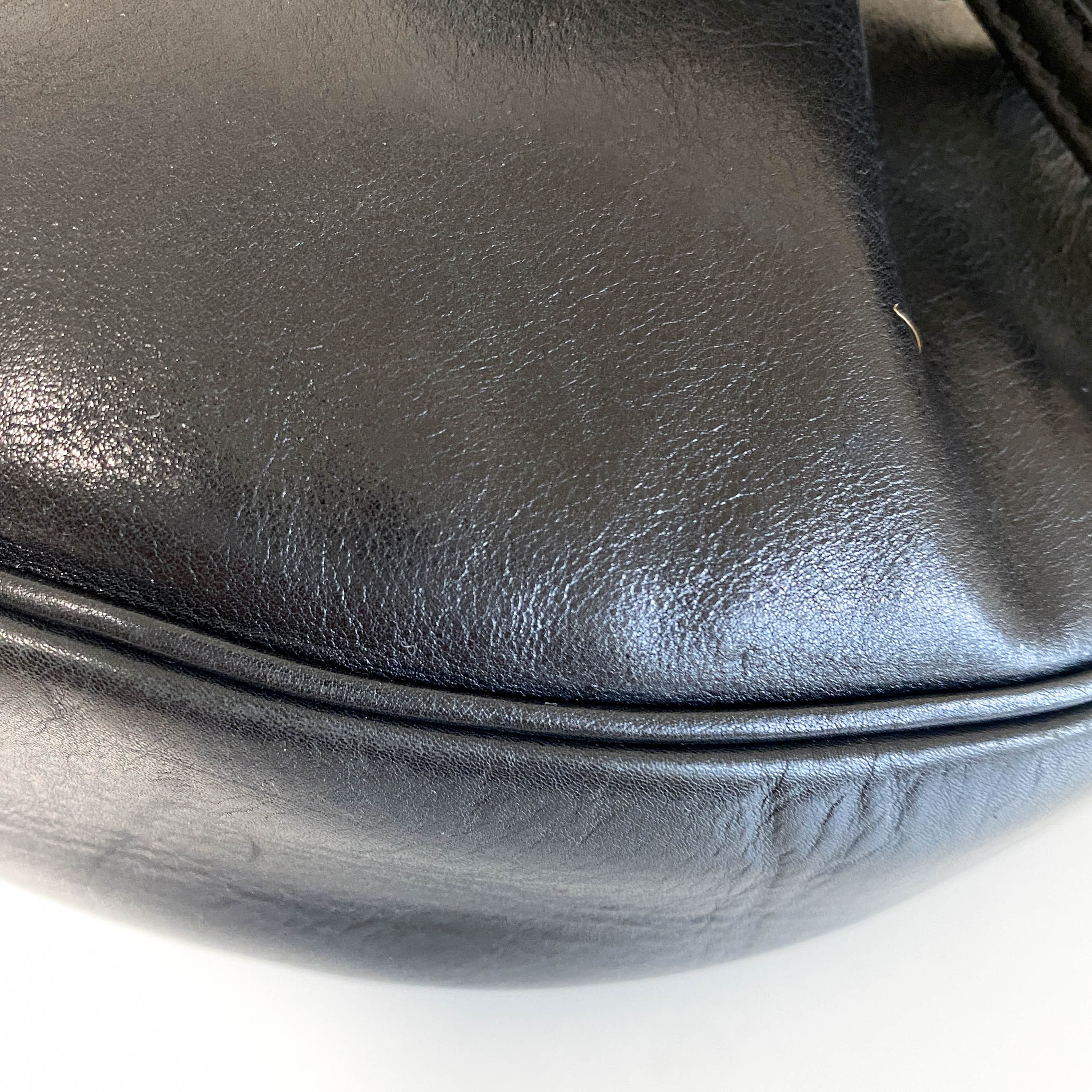 YSL Archive Black Leather Shoulder Bag