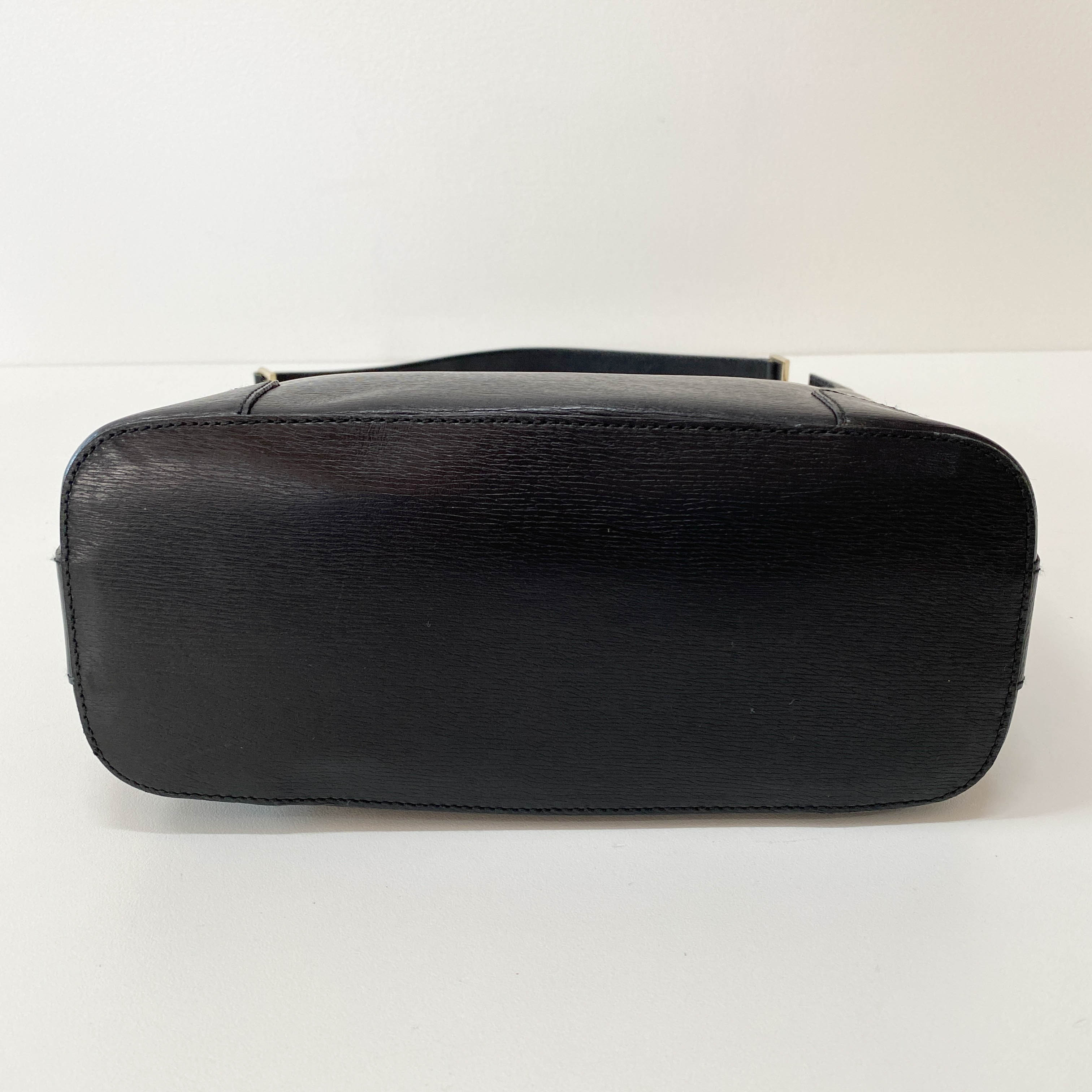 Black Leather Shoulder Bag