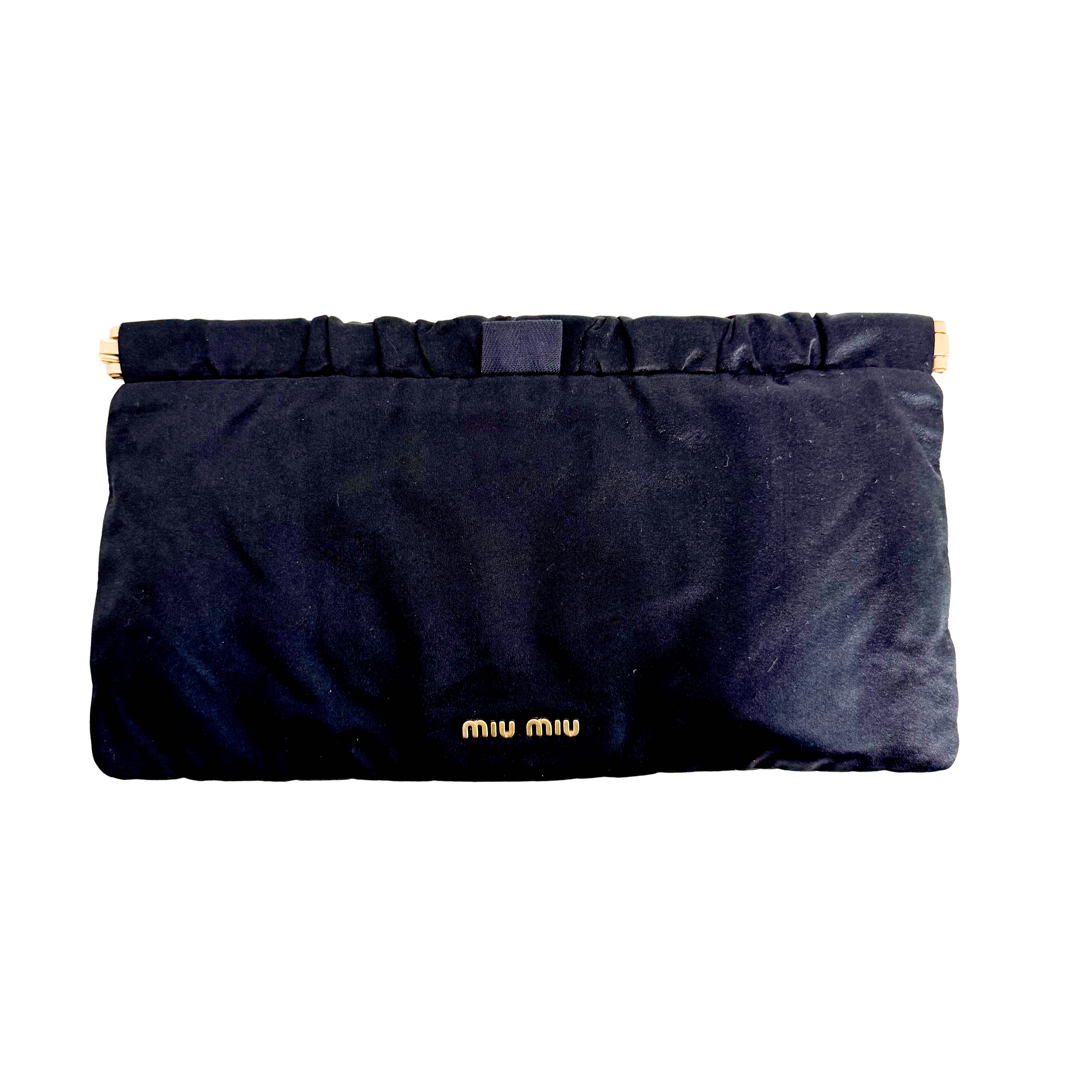 Archive Black Satin Clutch Bag