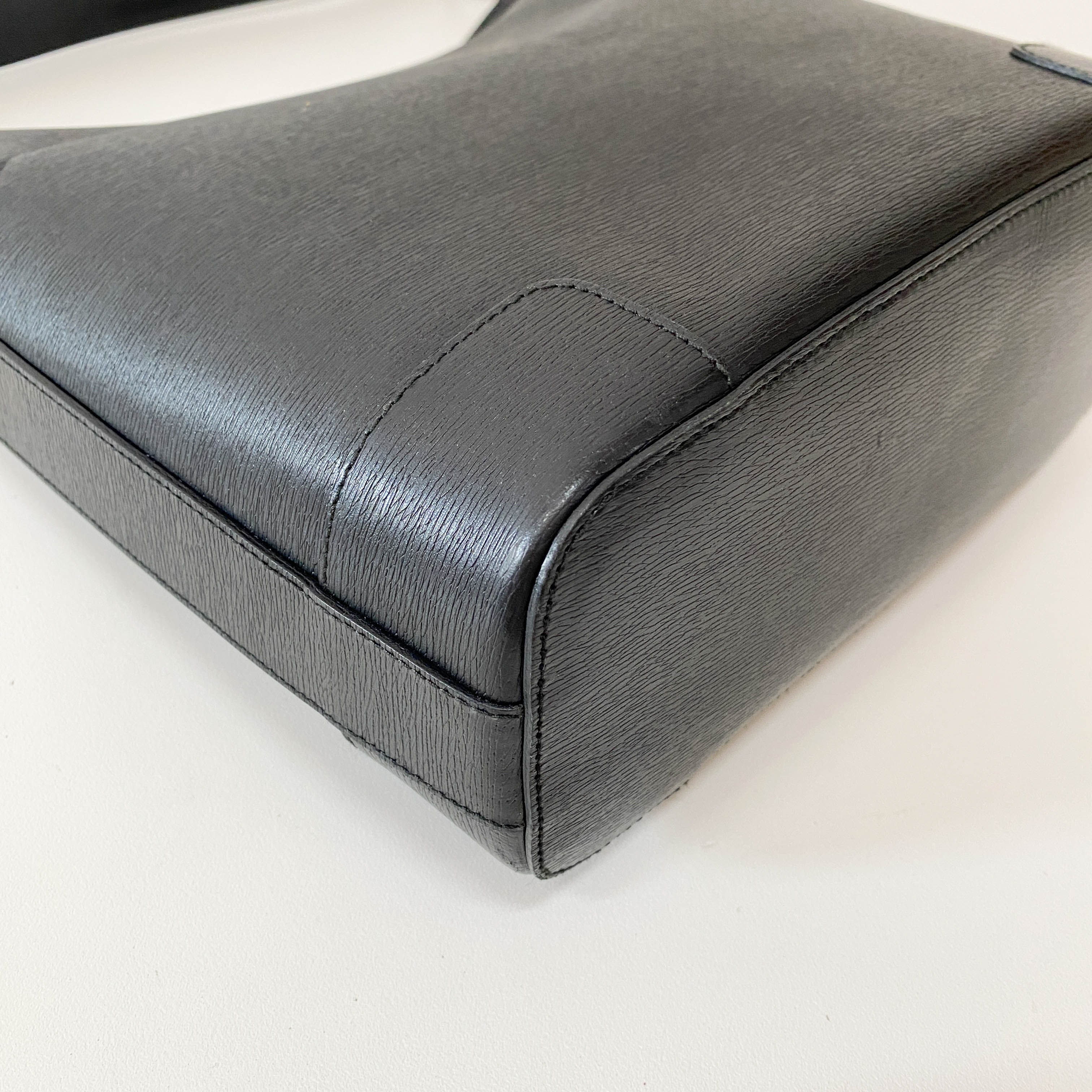 Black Leather Shoulder Bag