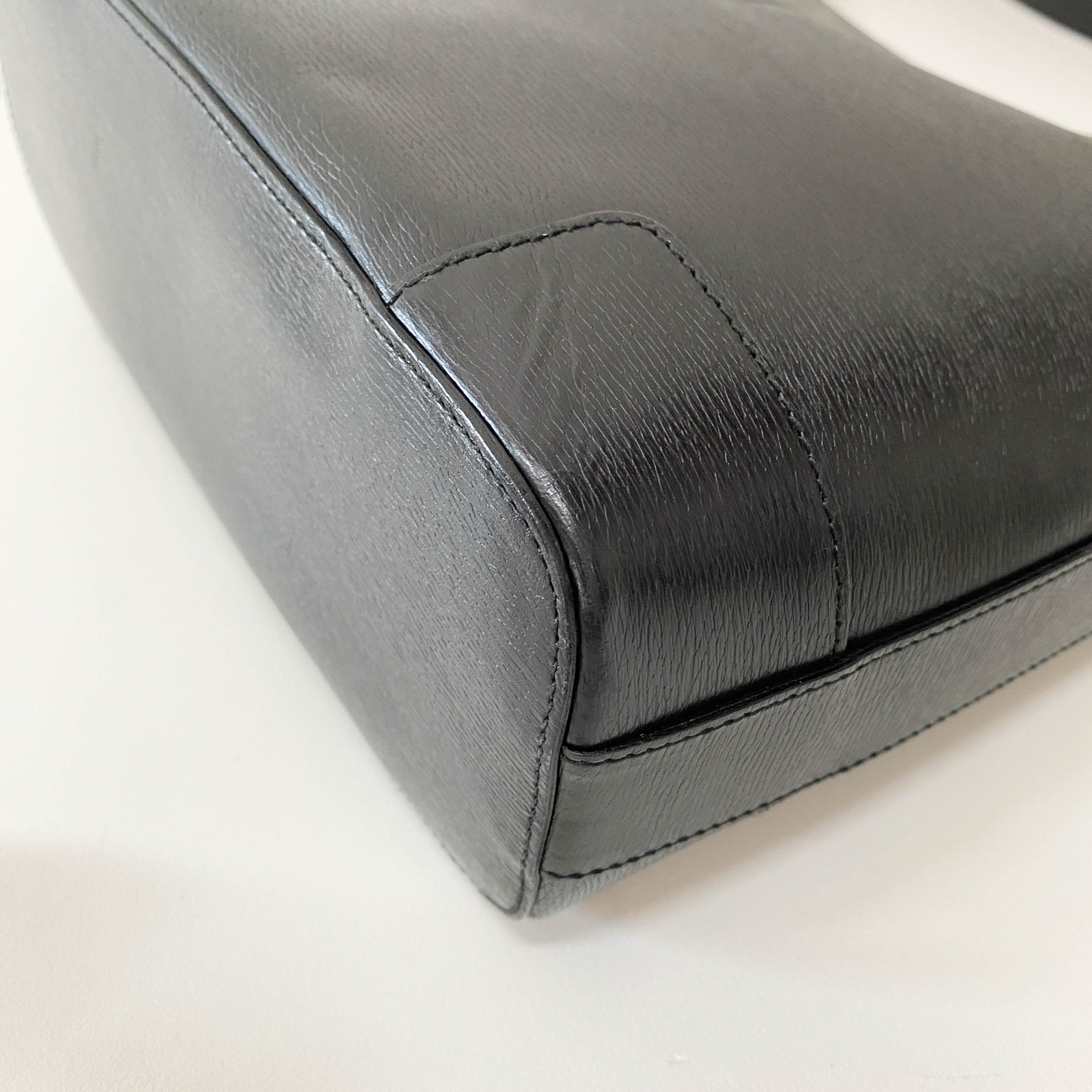 Black Leather Shoulder Bag