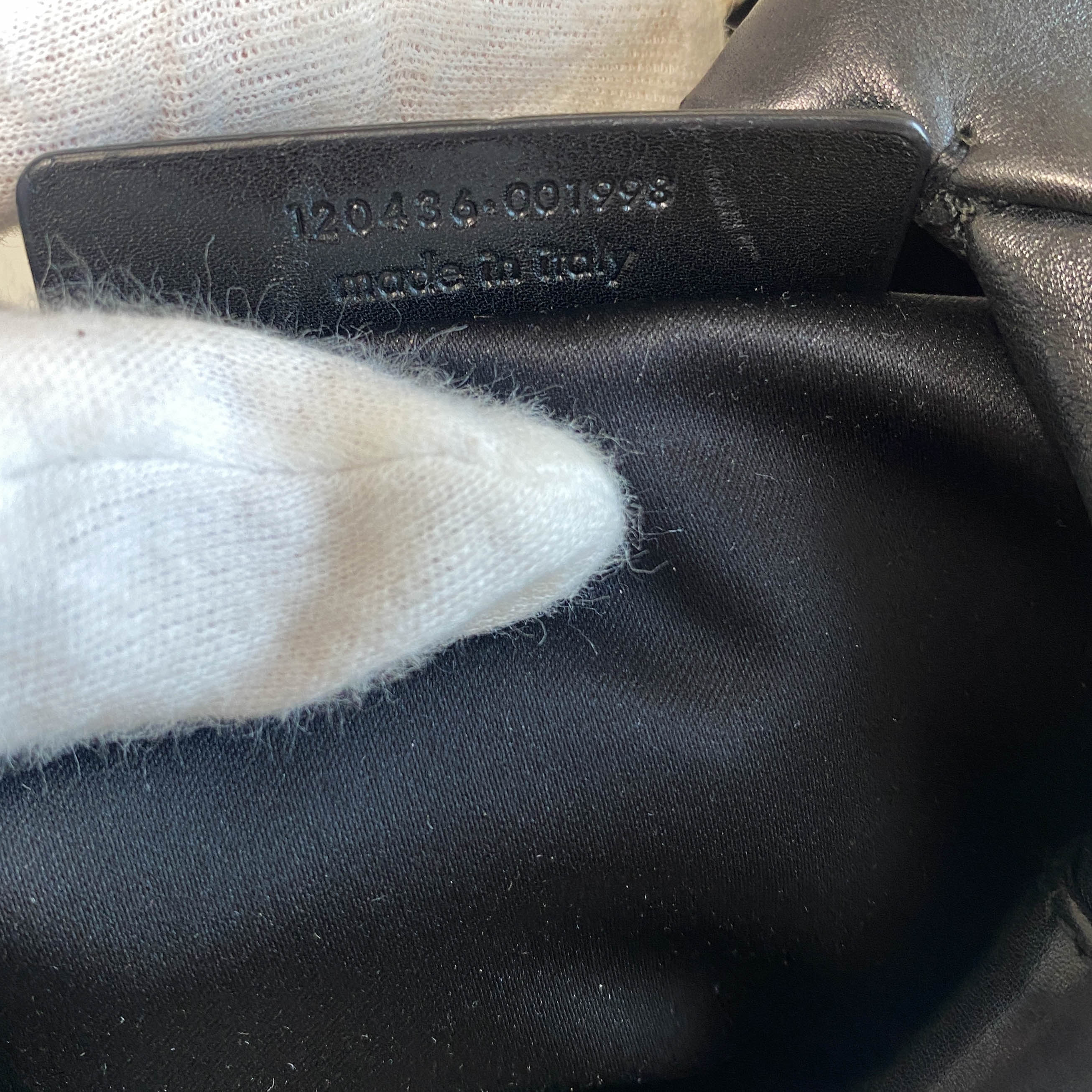 YSL Archive Black Leather Shoulder Bag