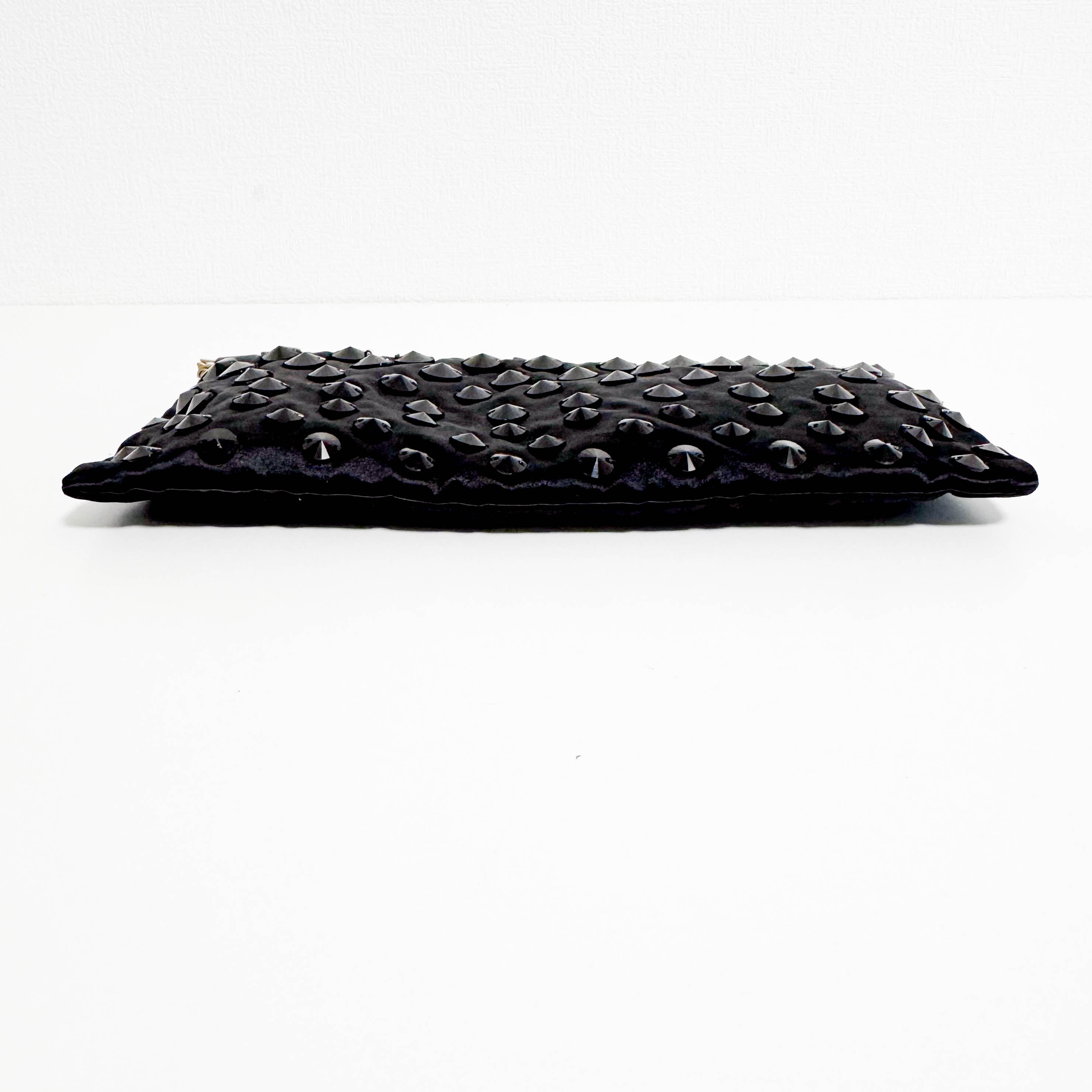 Archive Black Satin Clutch Bag