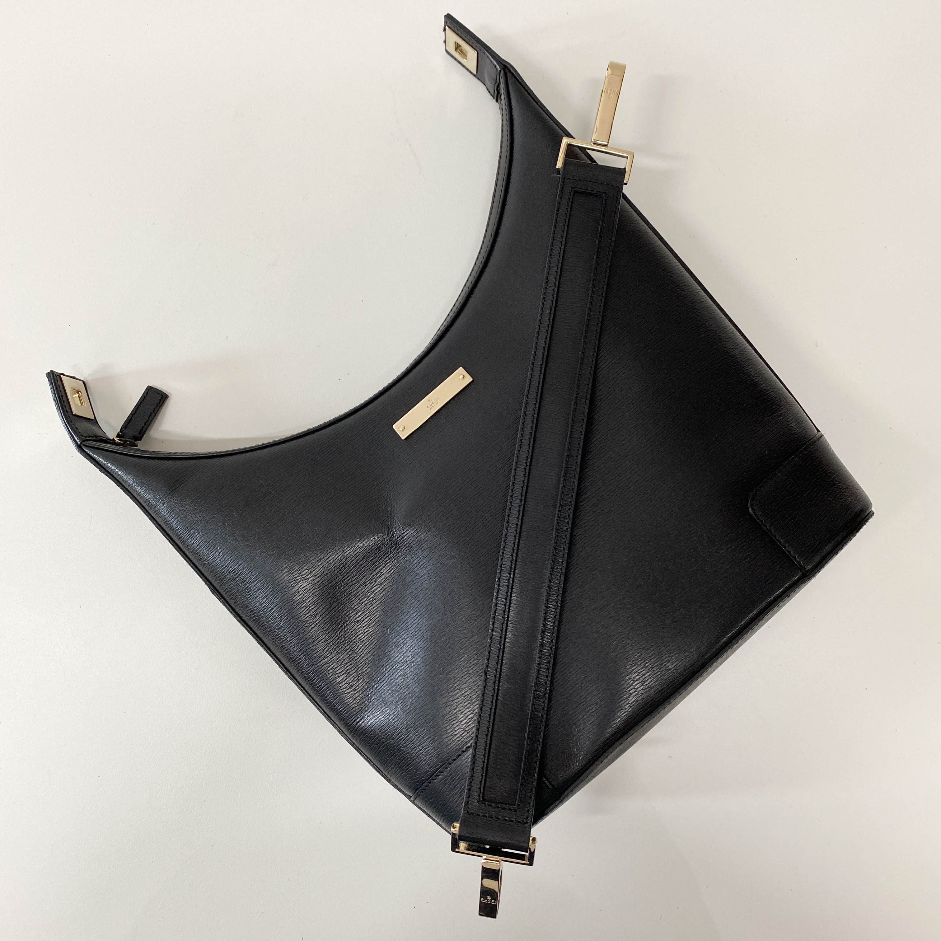 Black Leather Shoulder Bag