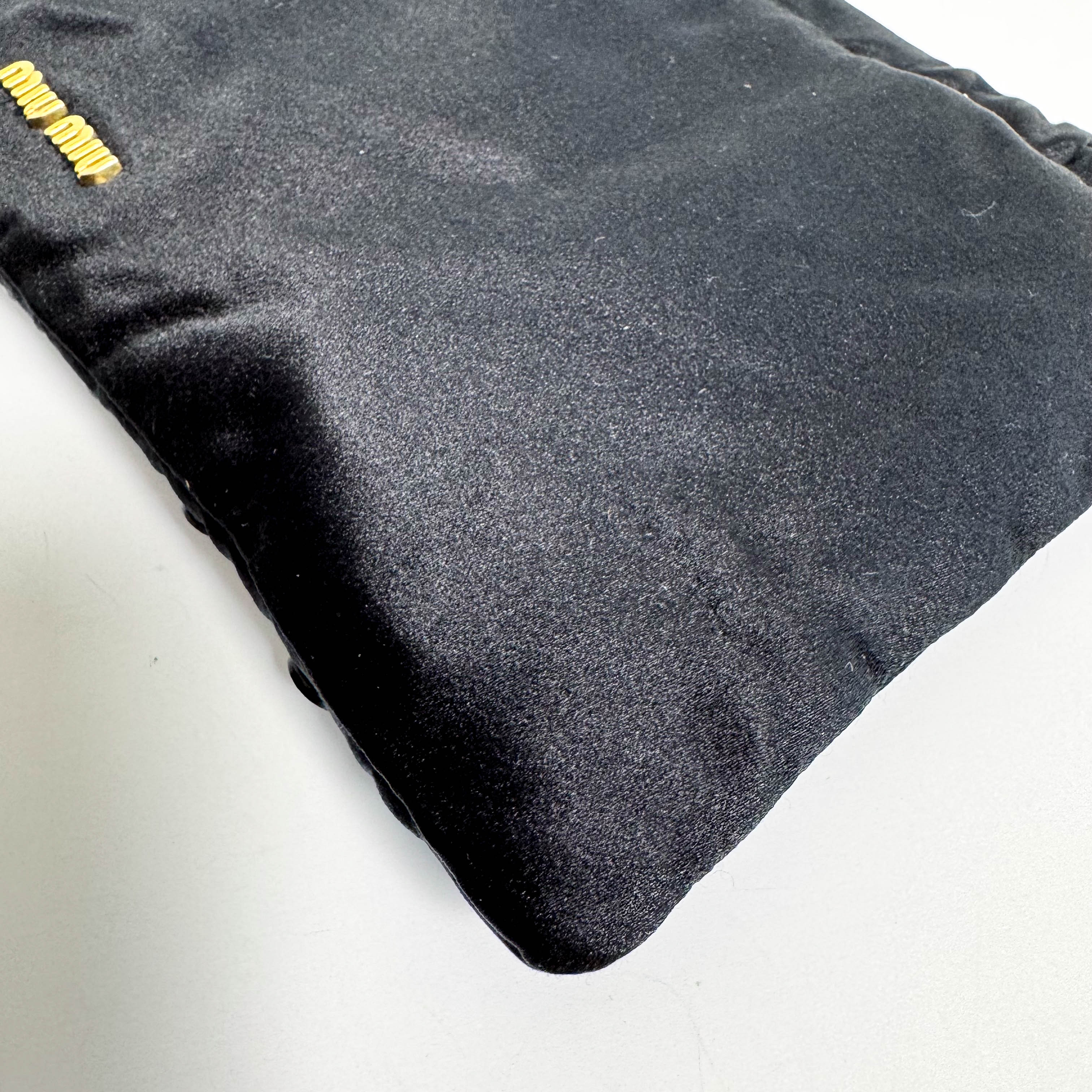 Archive Black Satin Clutch Bag