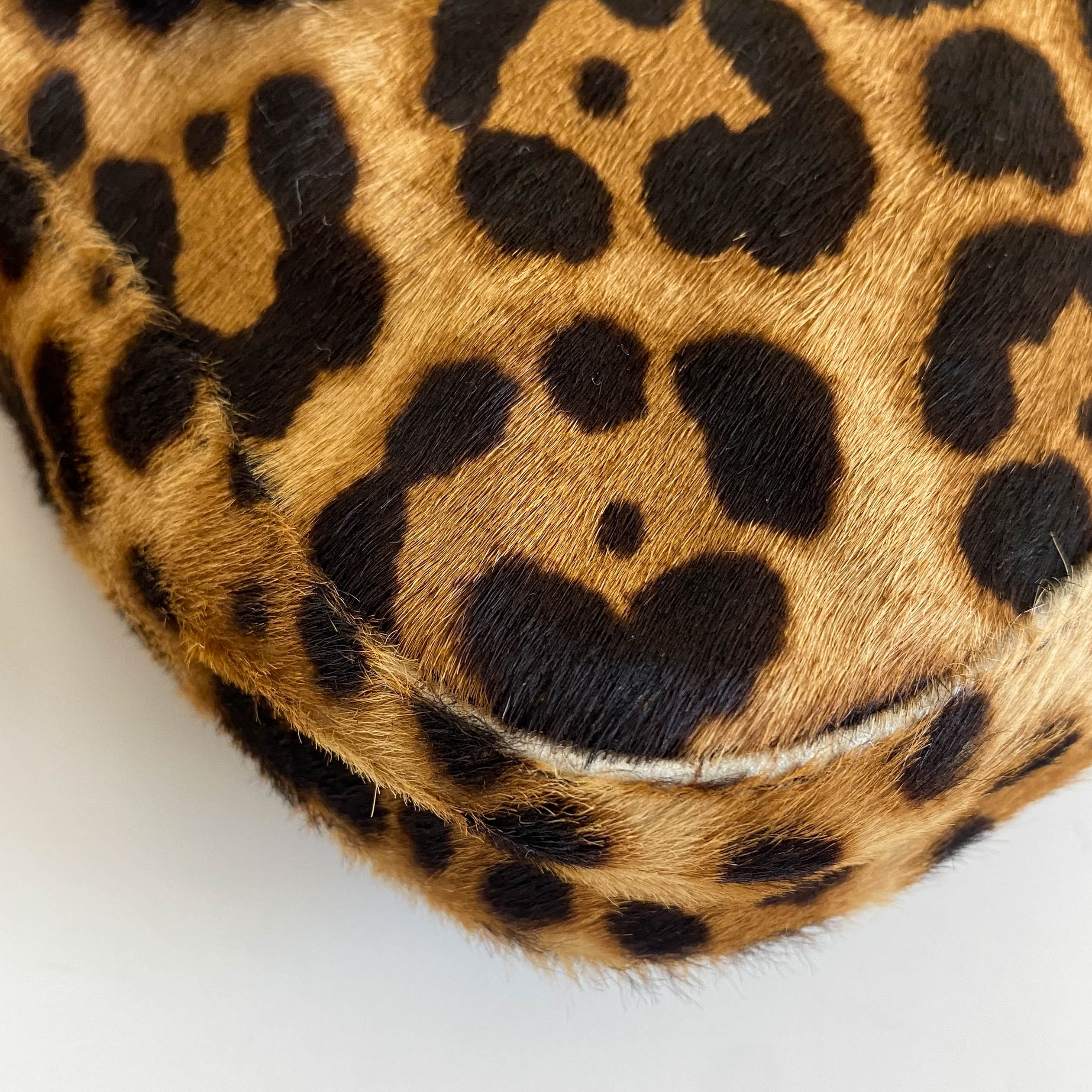 Baguette Leopard Pony Hair Shoulder Bag