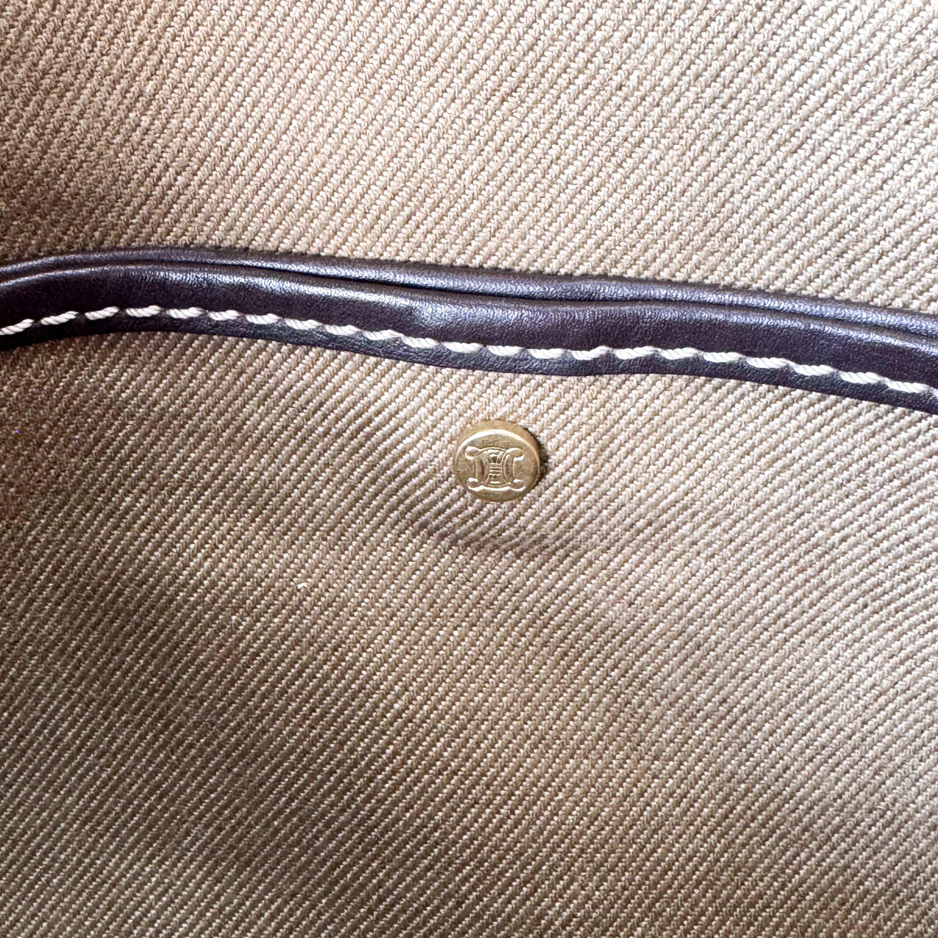 Macadam Triomphe Canvas Beige Shoulder Bag