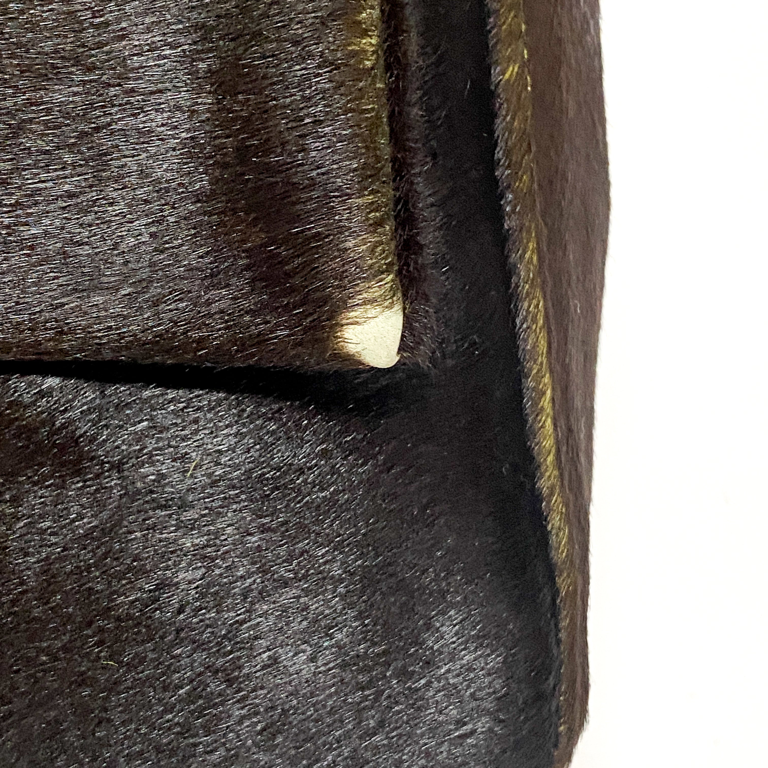 Mamma Baguette Green Cow Hide Pony Hair Shoulder Bag