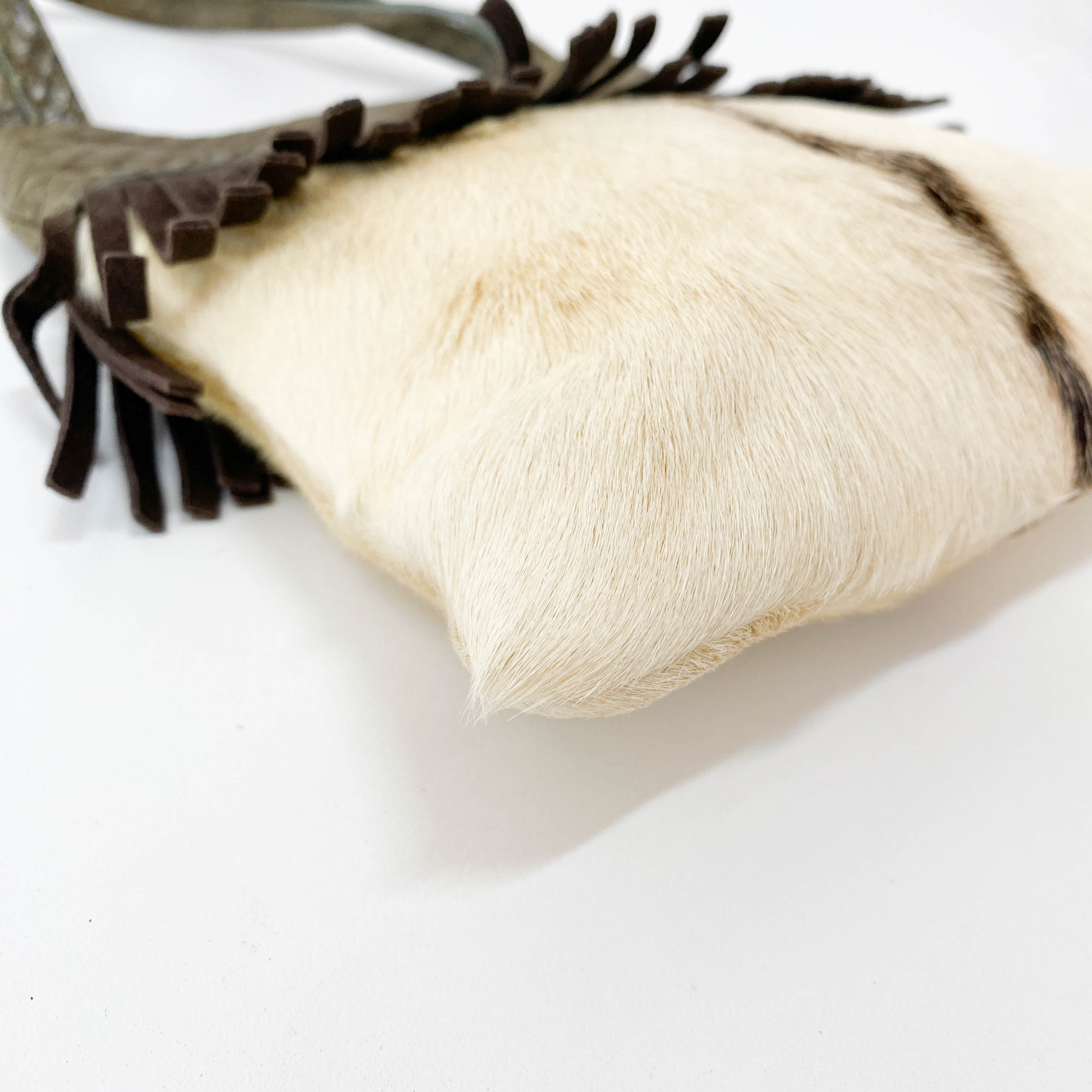 Archive Python Embossed Pony Hair Hand Bag