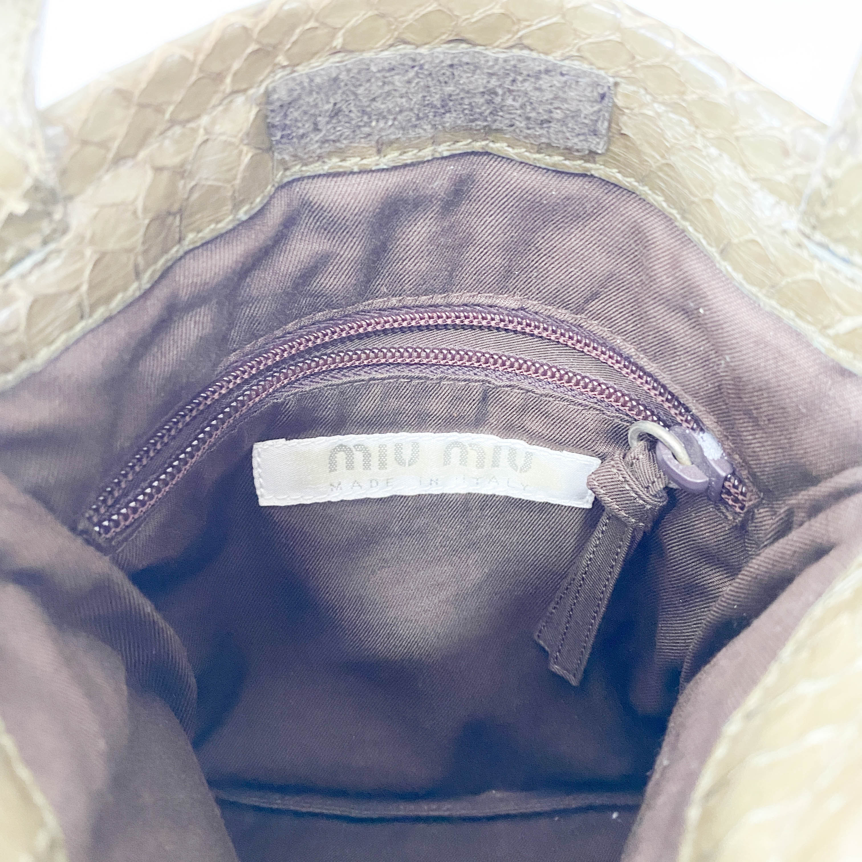 Archive Python Embossed Pony Hair Hand Bag