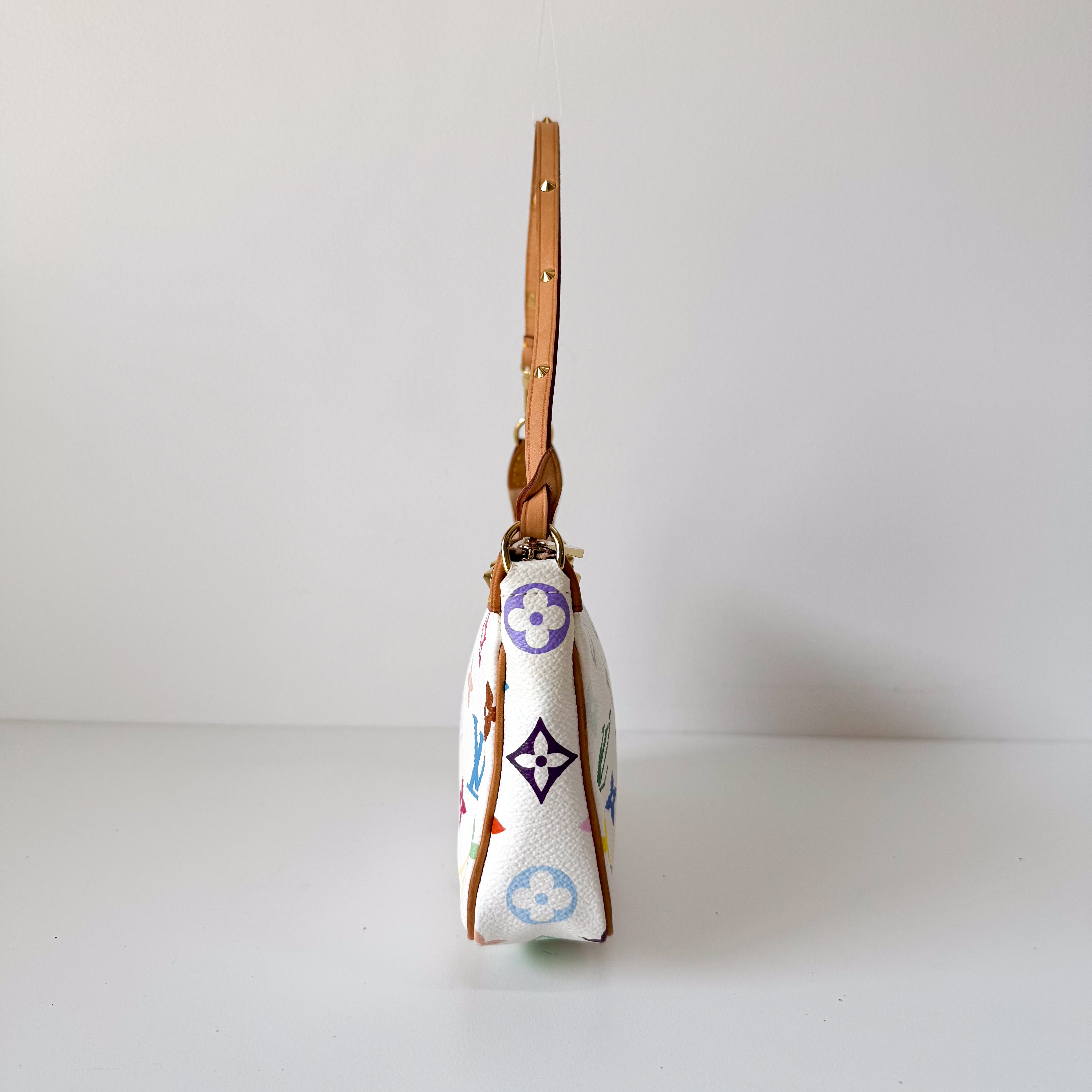 Louis Vuitton x Takashi Murakami Pochette Accessoire Multicolor Monogram Handbag