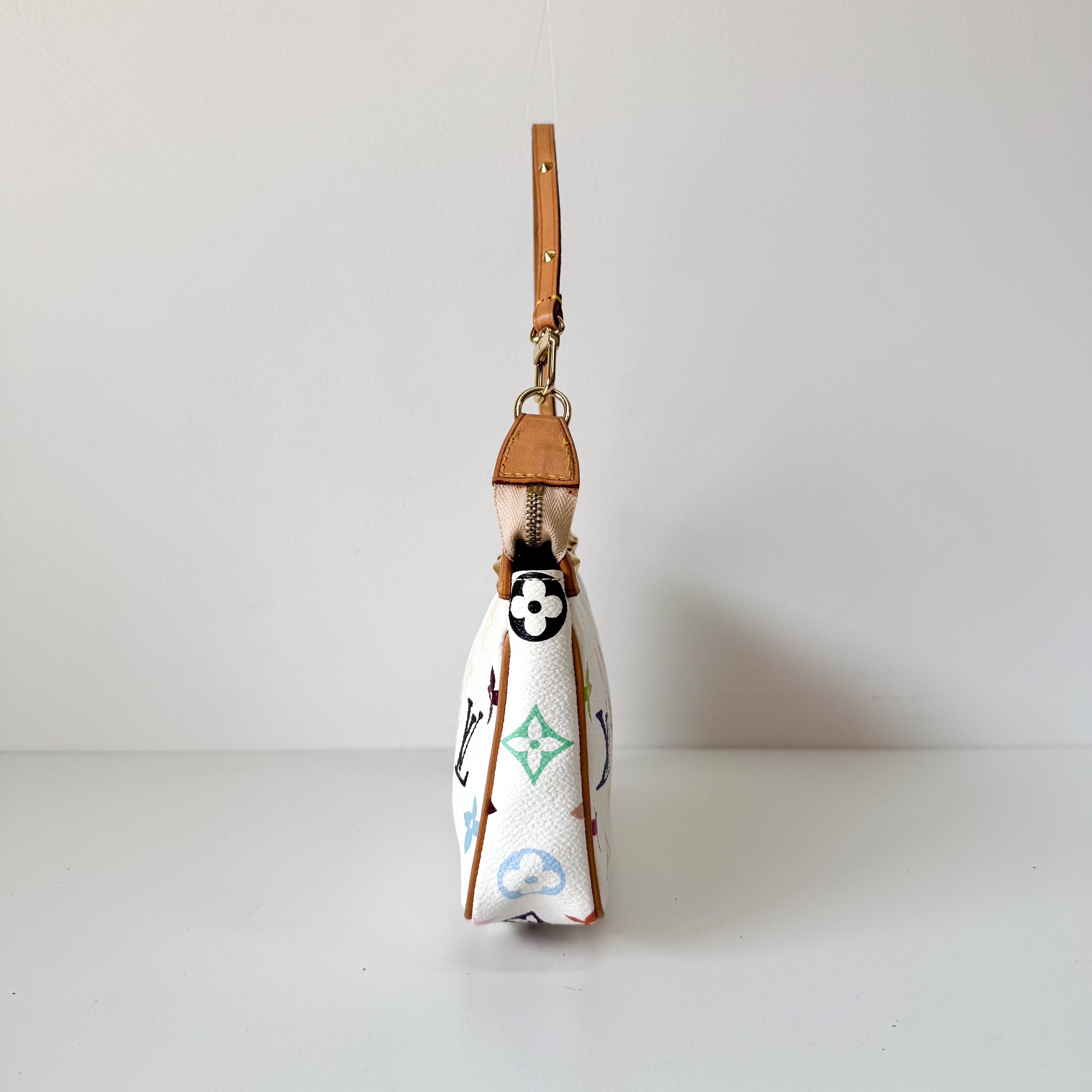 Louis Vuitton x Takashi Murakami Pochette Accessoire Multicolor Monogram Handbag