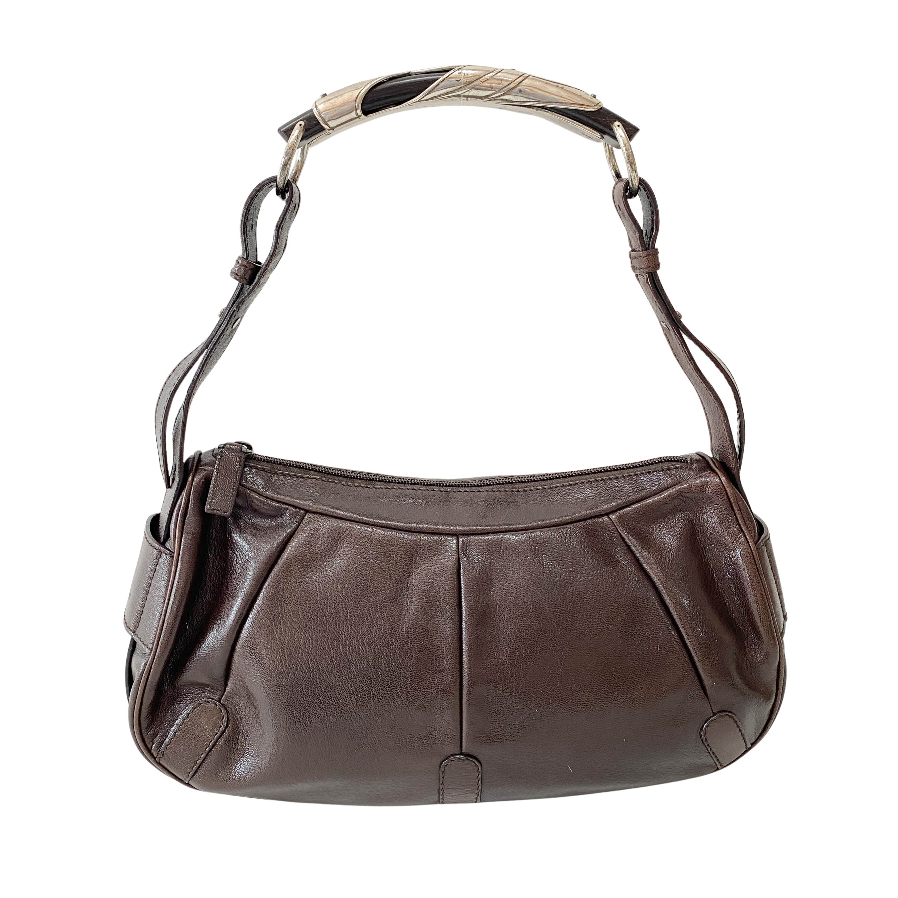 Mombasa Brown Leather Shoulder Bag