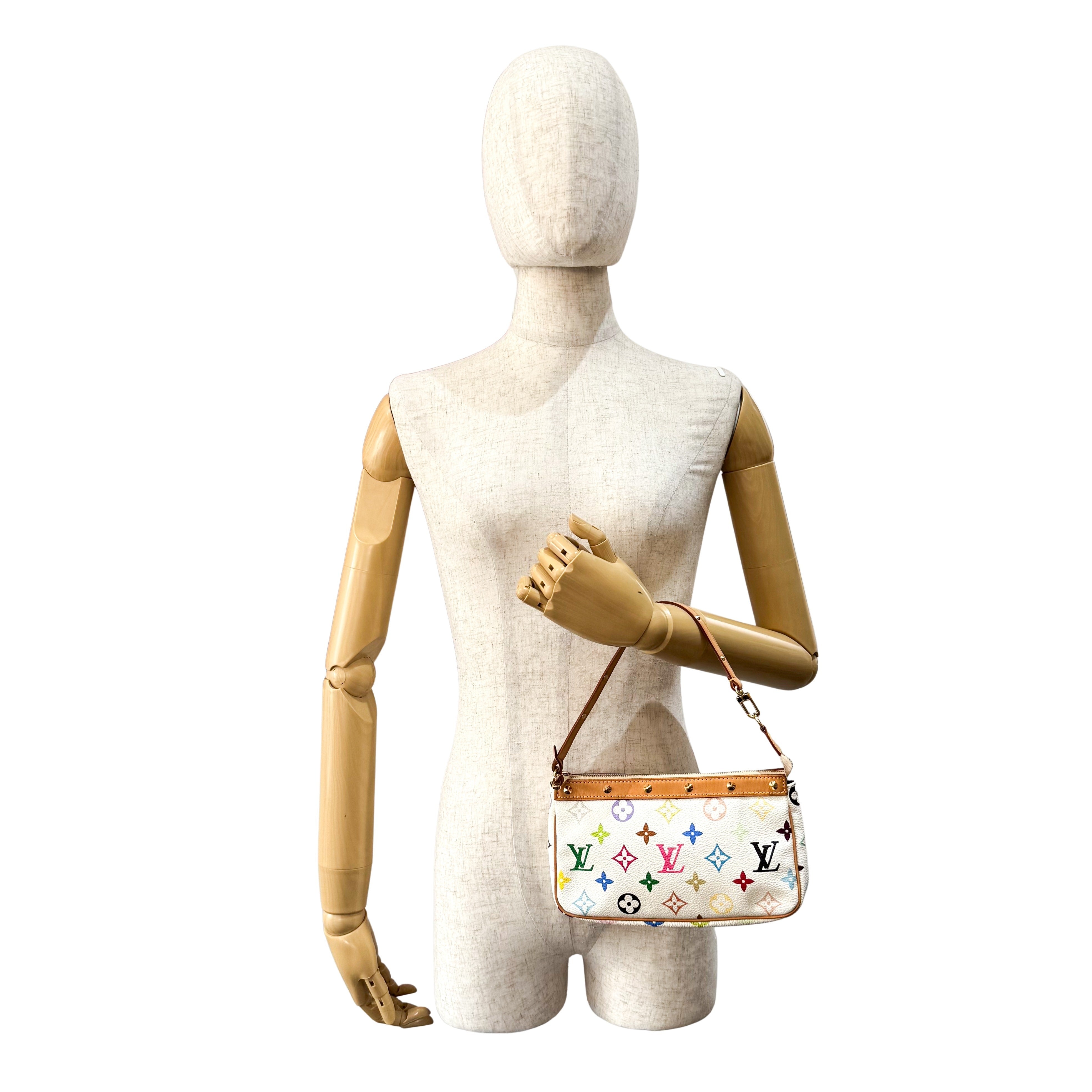 Louis Vuitton x Takashi Murakami Pochette Accessoire Multicolor Monogram Handbag