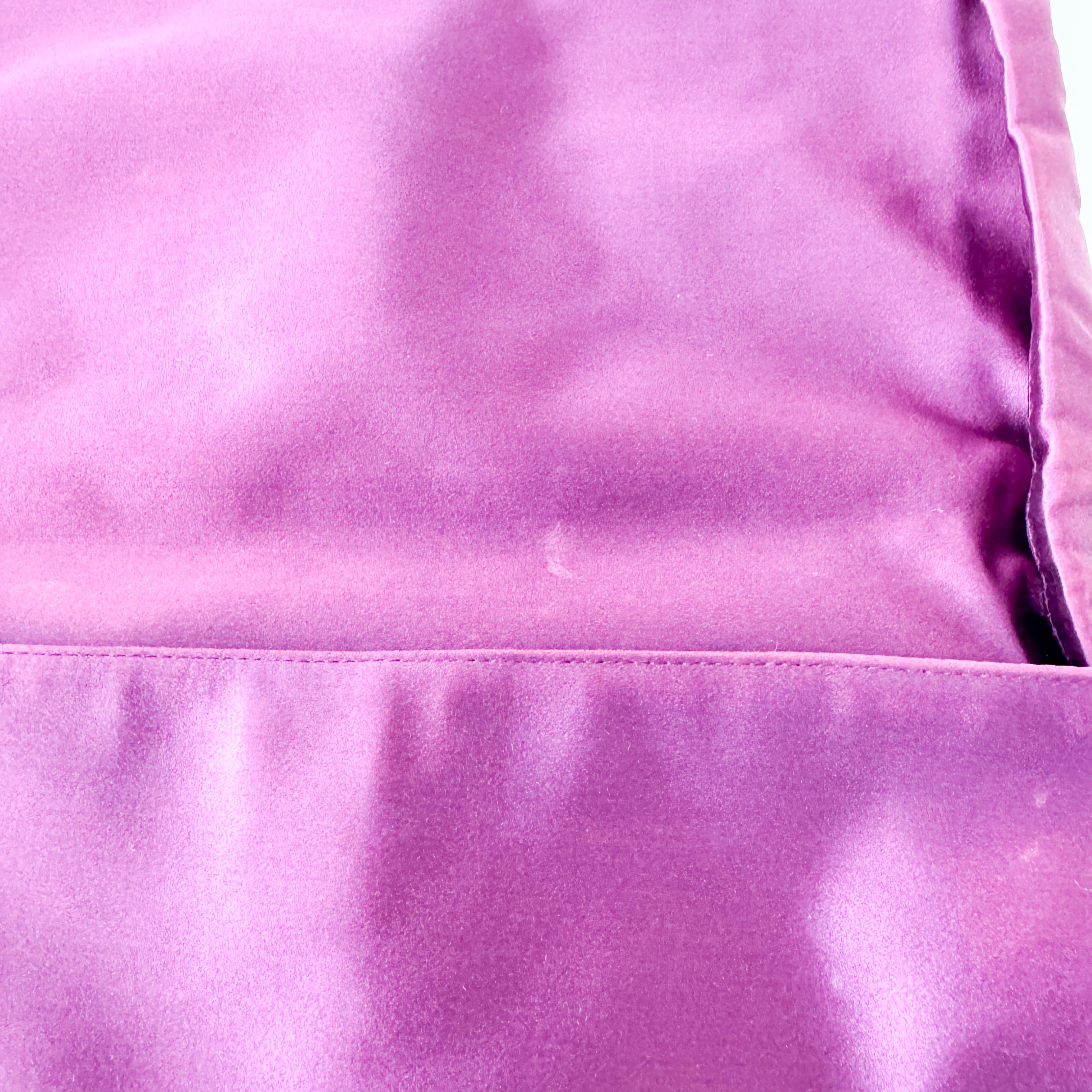 Purple Satin Shoulder Bag