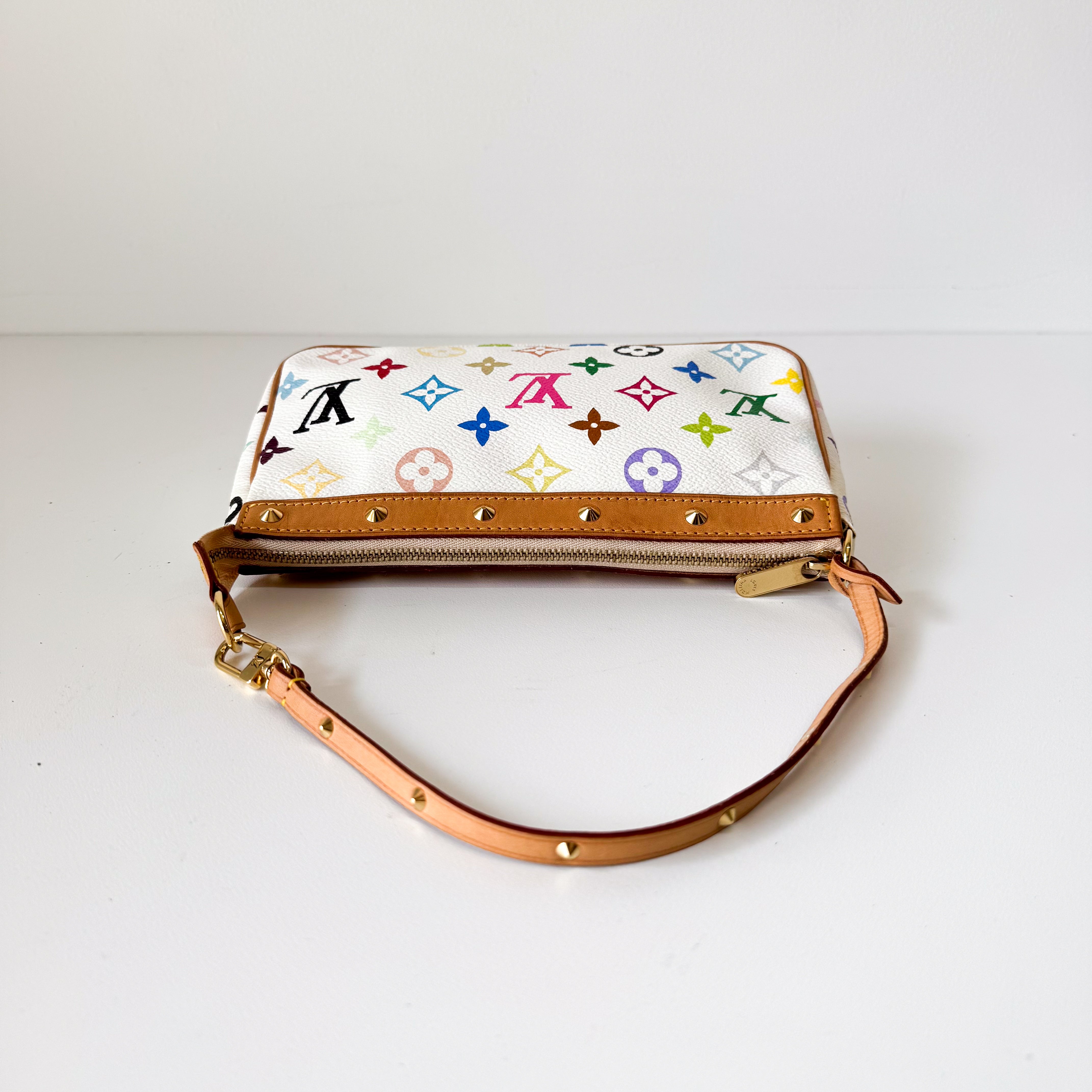 Louis Vuitton x Takashi Murakami Pochette Accessoire Multicolor Monogram Handbag