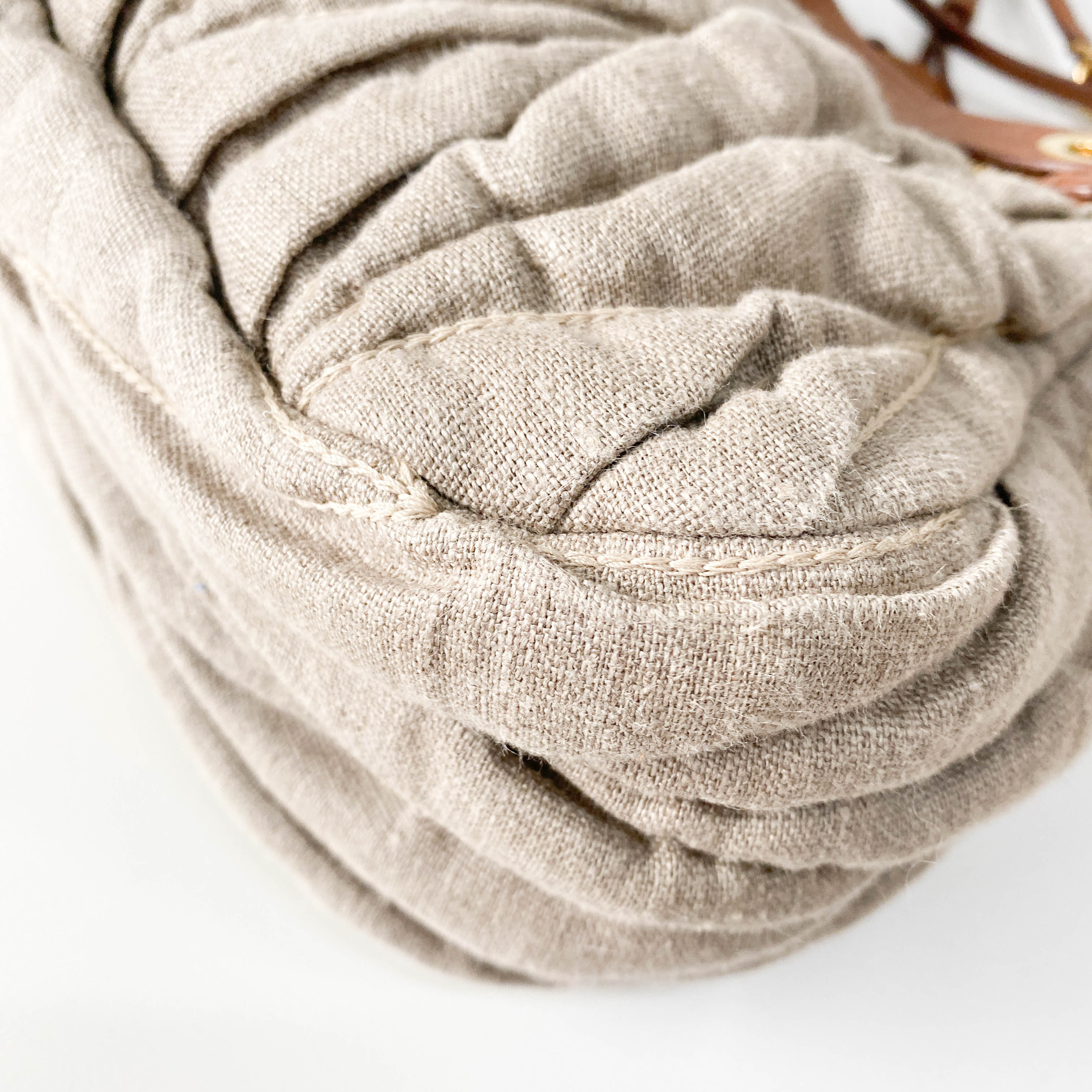 Grey Cotton Shoulder Bag